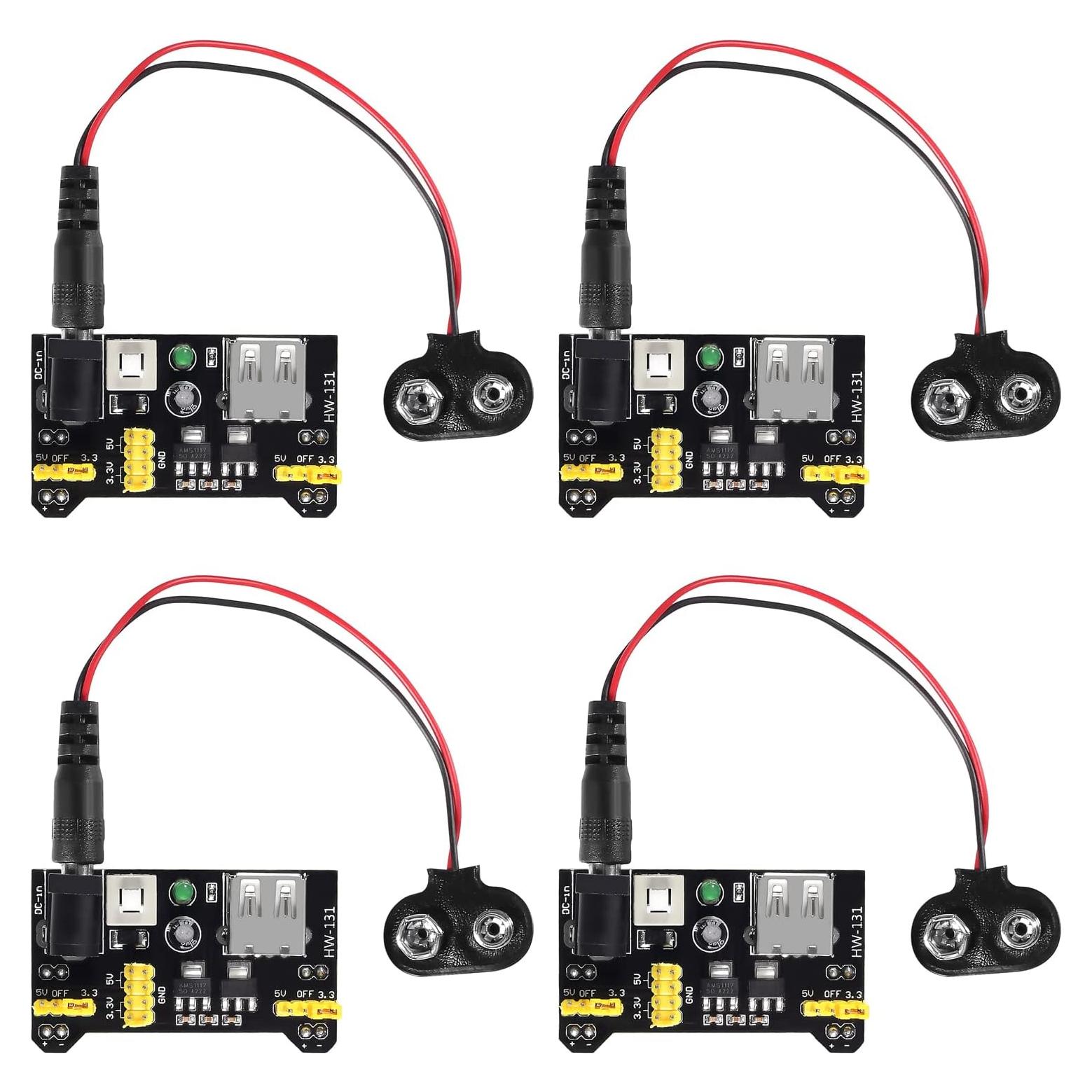 Módulo de Suministro de Energía DIANN 3.3V/5V con Clips 9V