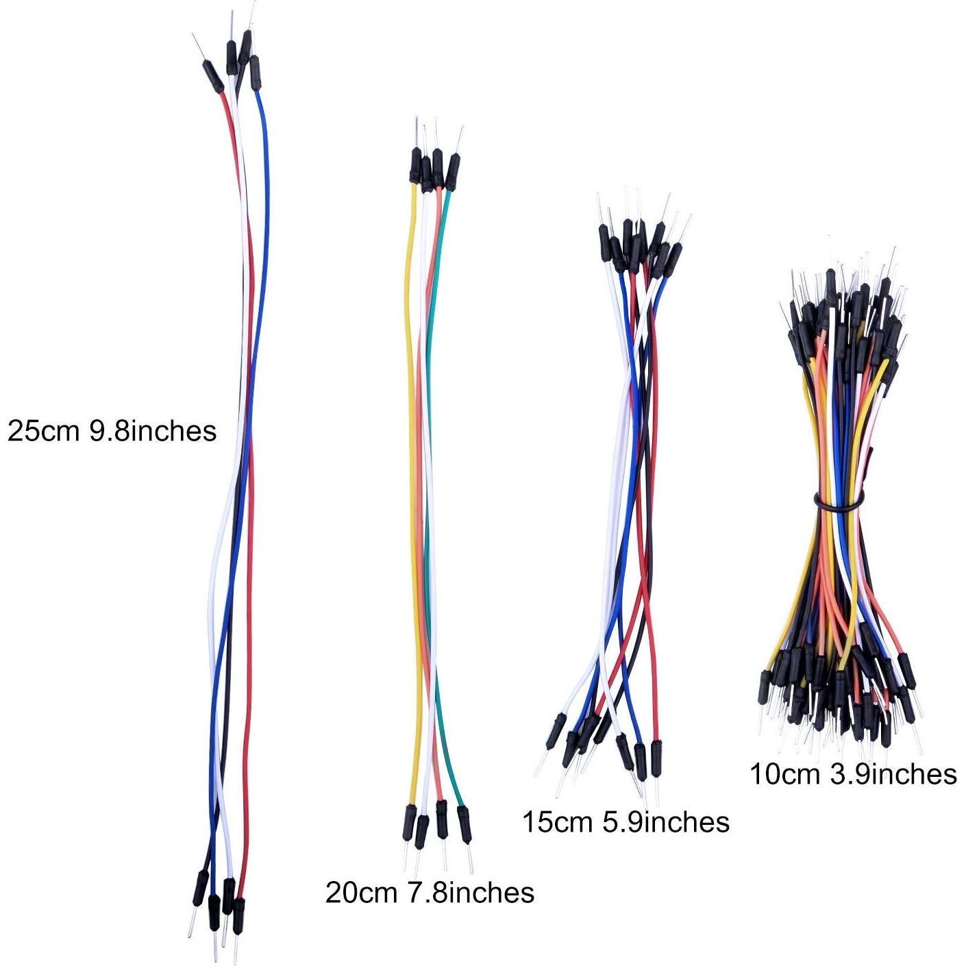 Conjunto de 65 Cables Multicolores HiLetgo para Breadboard