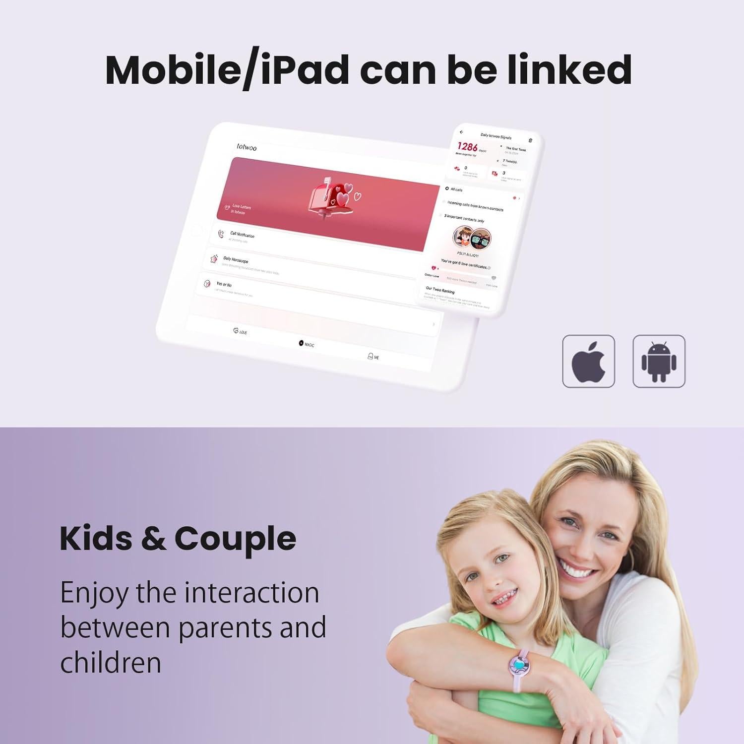 Pulseras de Toque a Distancia TOTWOO - Regalos para Relaciones