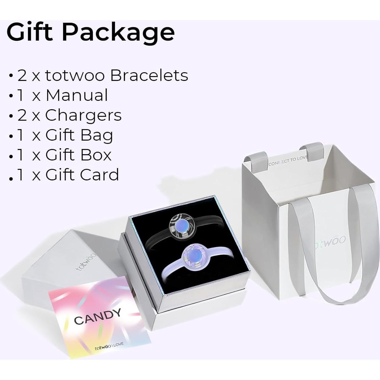 Pulseras de Toque a Distancia TOTWOO - Regalos para Relaciones