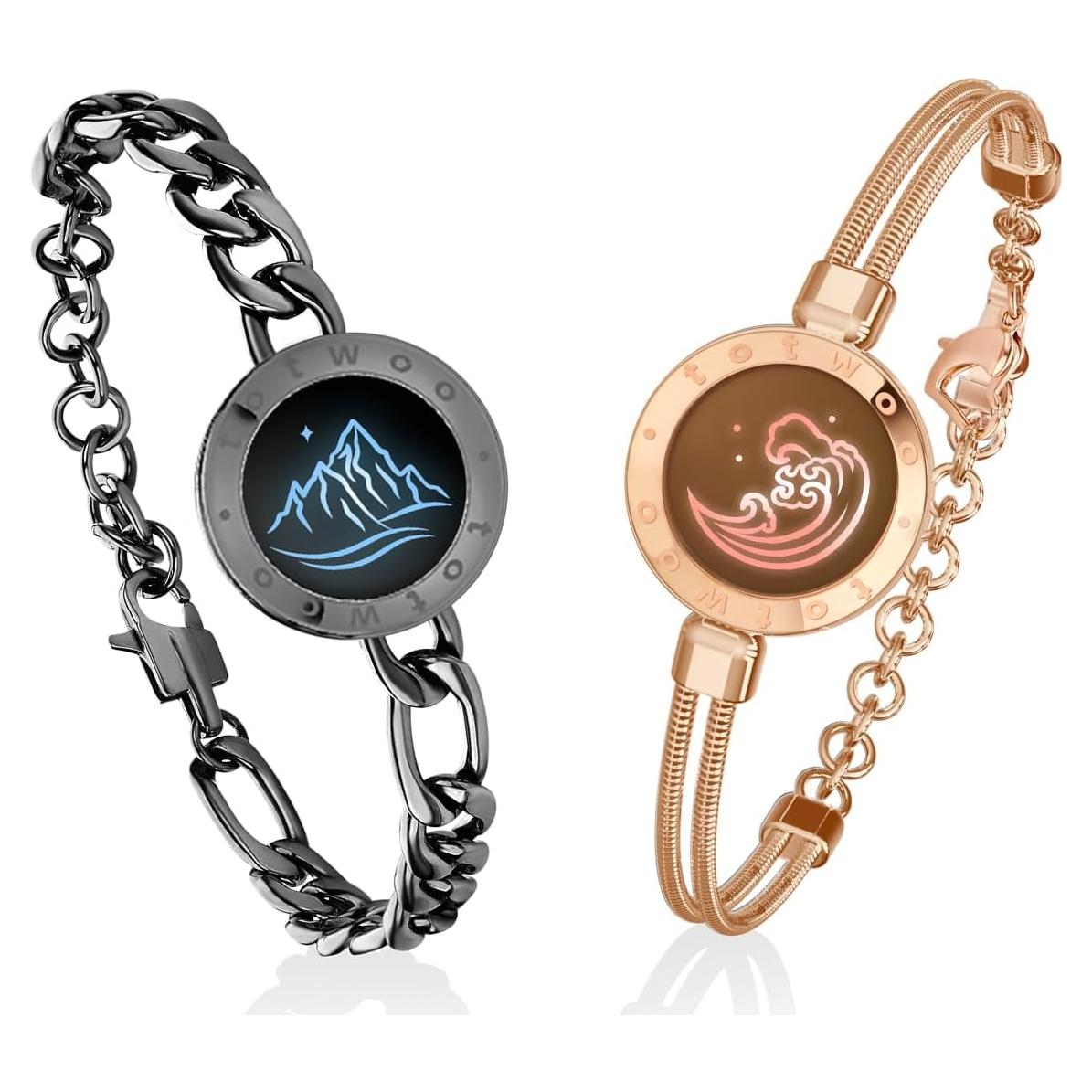 Pulseras Táctiles TOTWOO para Parejas - Amor a Distancia