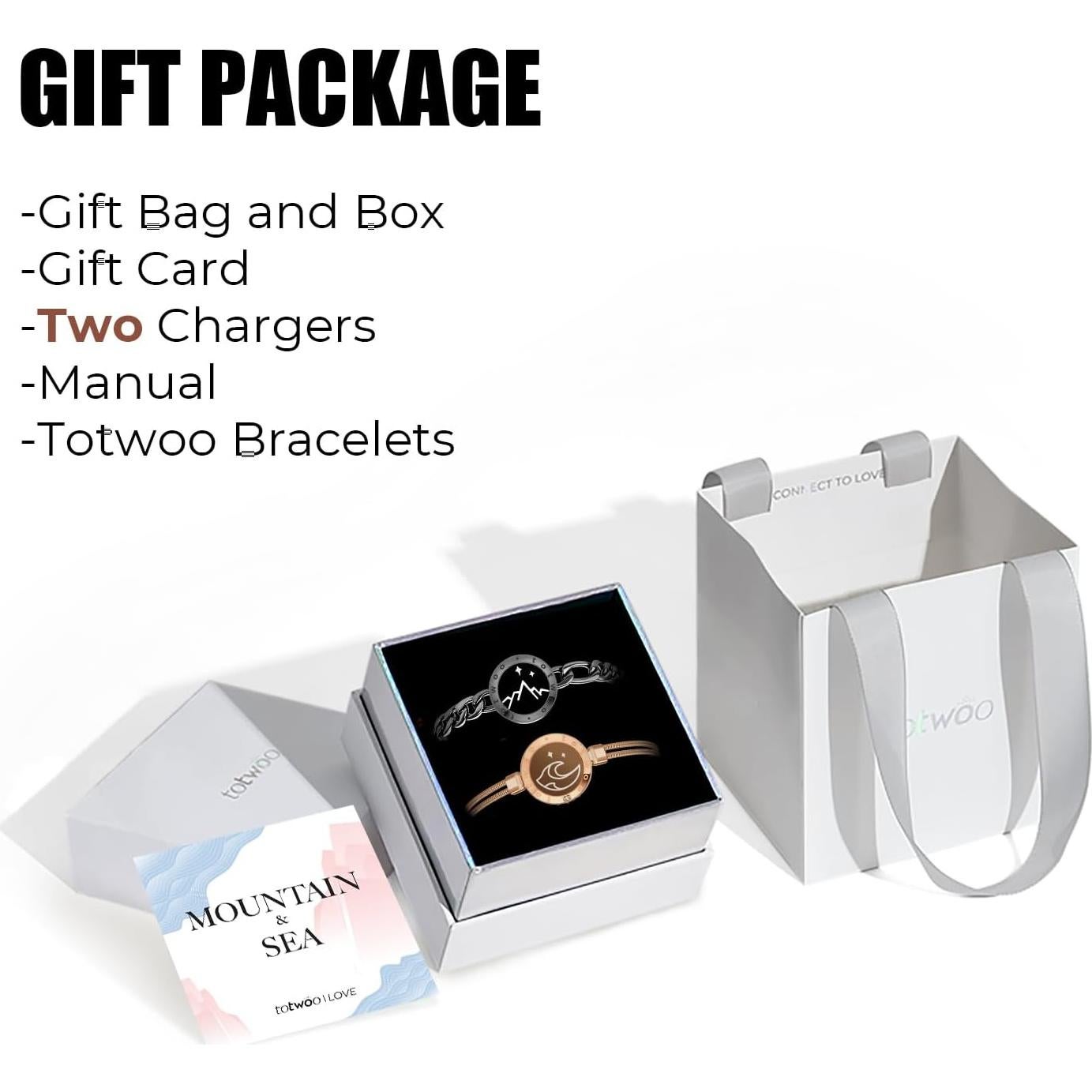 Pulseras Táctiles TOTWOO para Parejas - Amor a Distancia