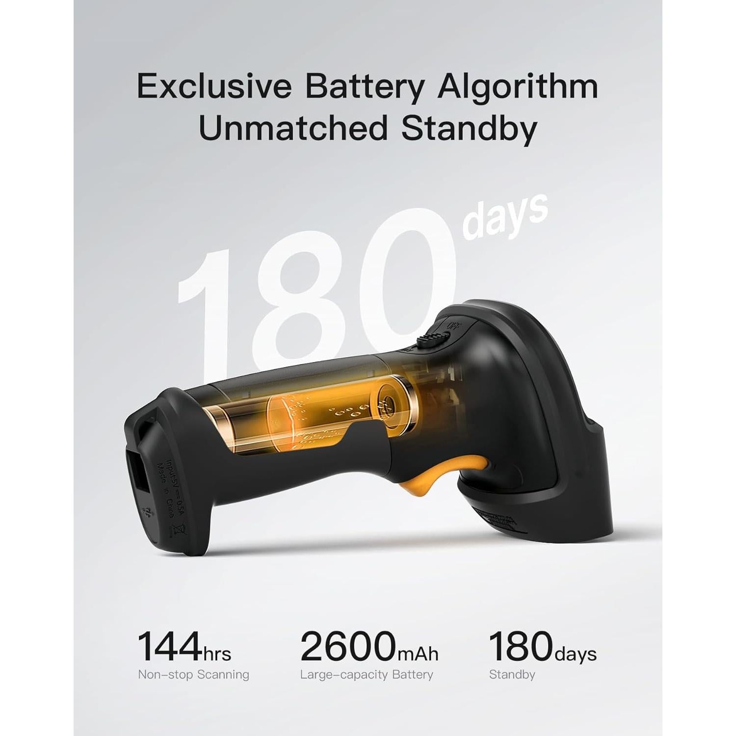 Escáner de Código de Barras Inateck BCST-60 Inalámbrico 35M