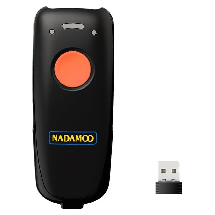 Escáner de Código de Barras Inalámbrico NADAMOO Naranja 3-en-1