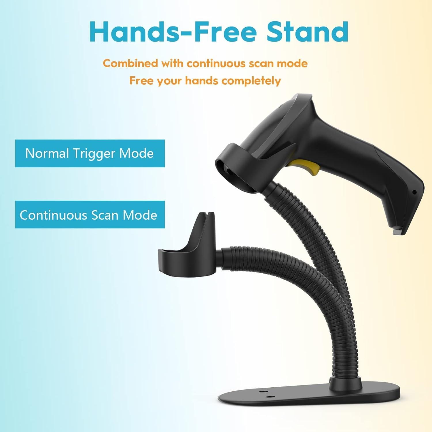 Escáner de Código de Barras Inalámbrico NADAMOO 2.4G USB