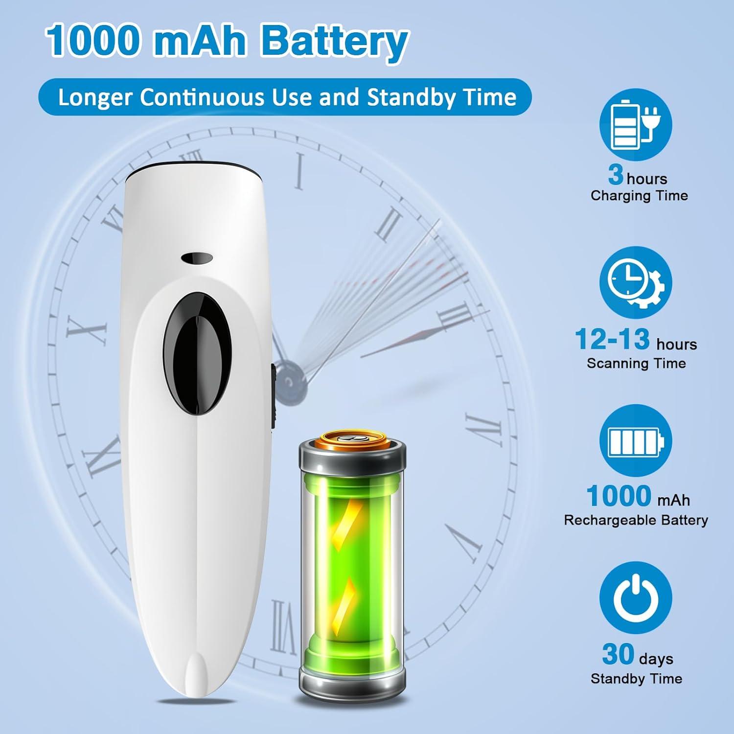 Escáner de Código de Barras 2D Alacrity Inalámbrico Bluetooth