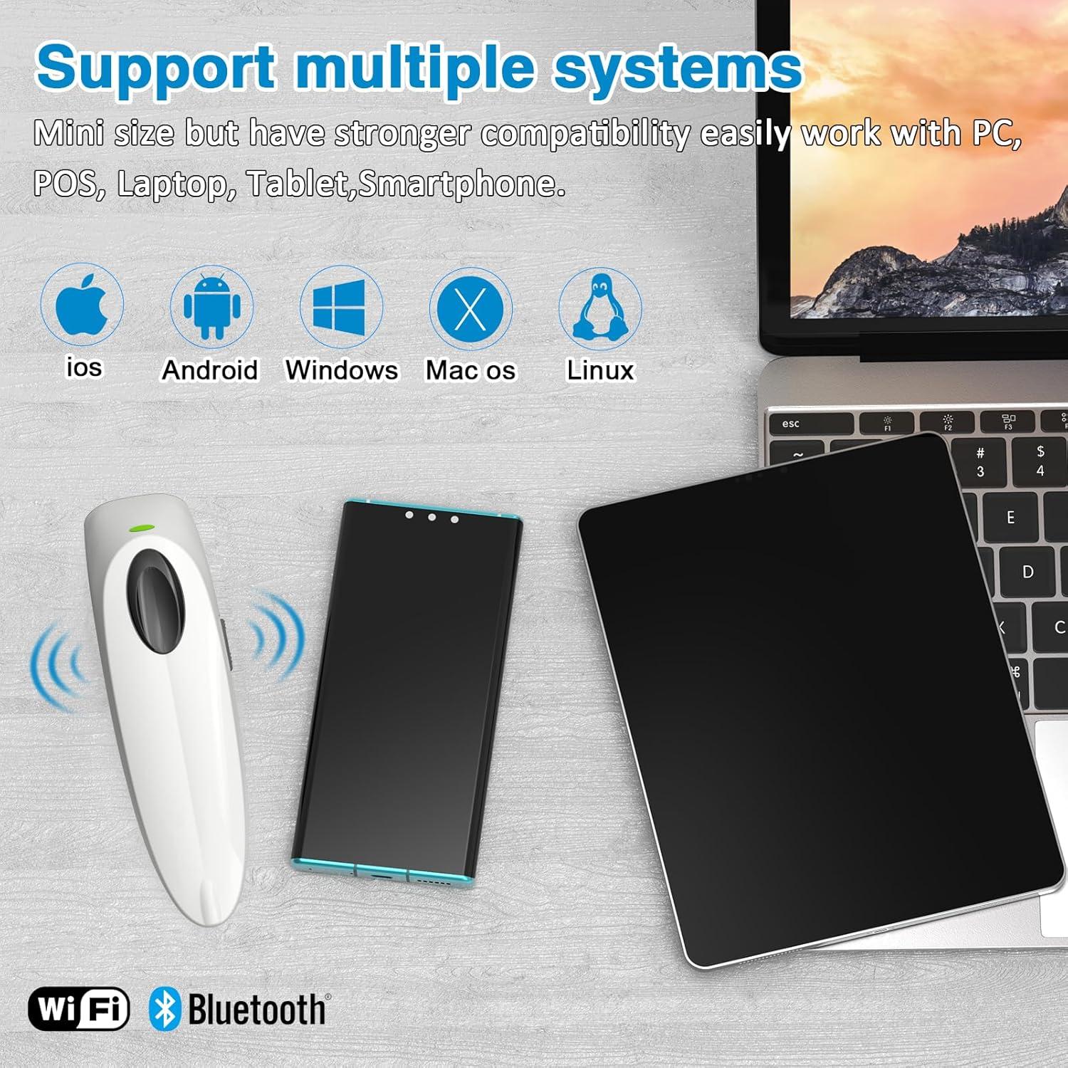 Escáner de Código de Barras 2D Alacrity Inalámbrico Bluetooth