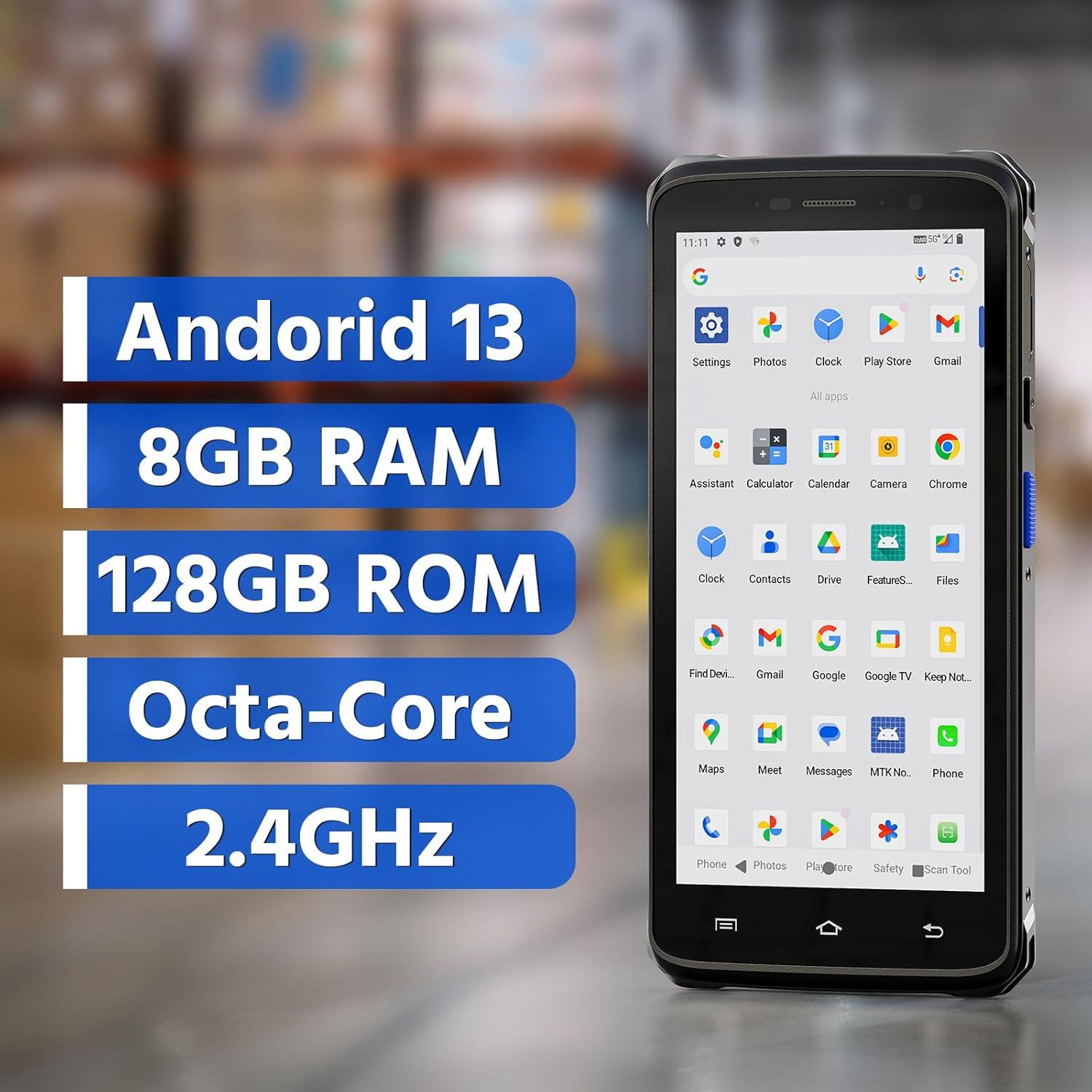 Escáner de Código de Barras Portátil Farset F20X Android 12 5.5"