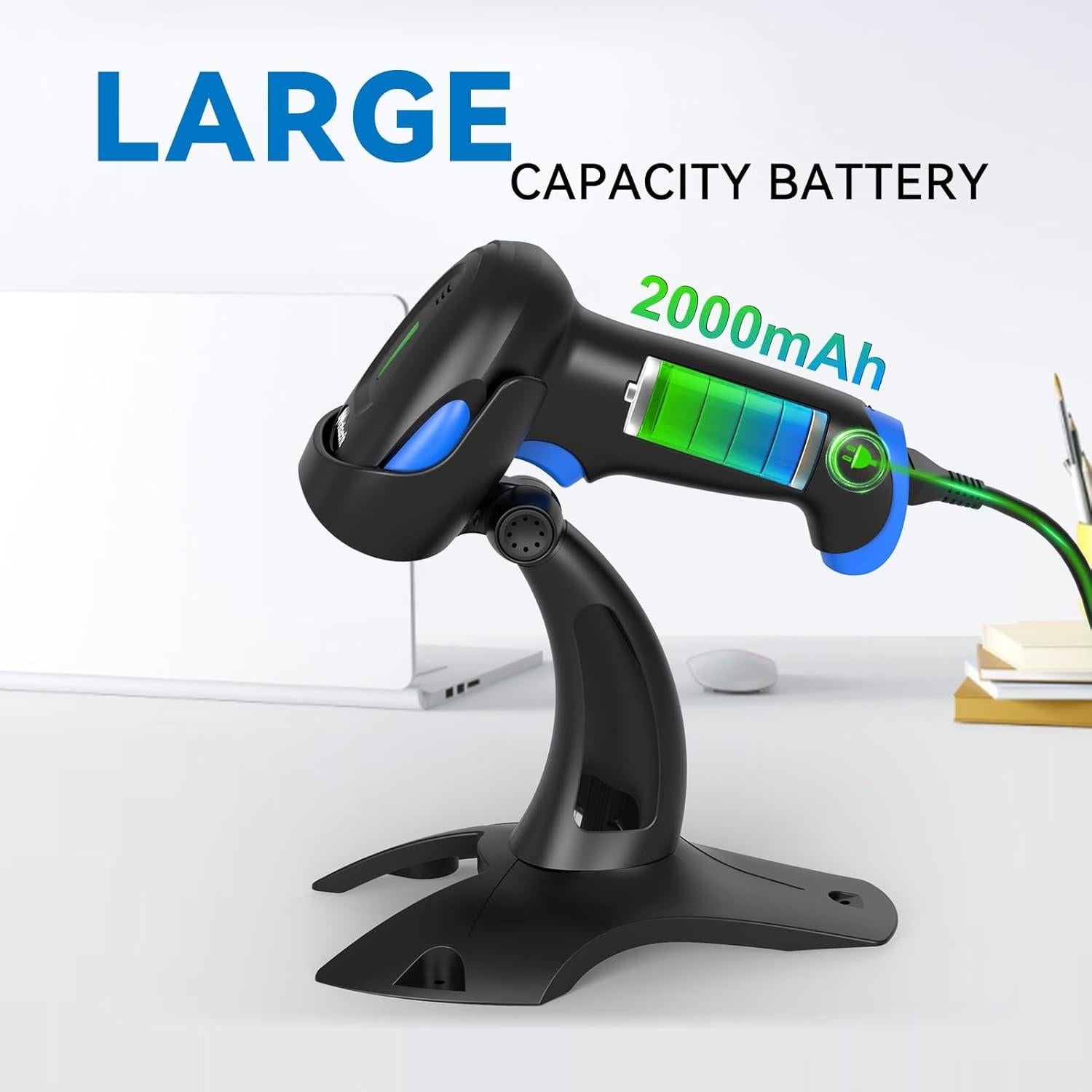 Escáner de Código de Barras Inalámbrico Alacrity 2D 1D USB