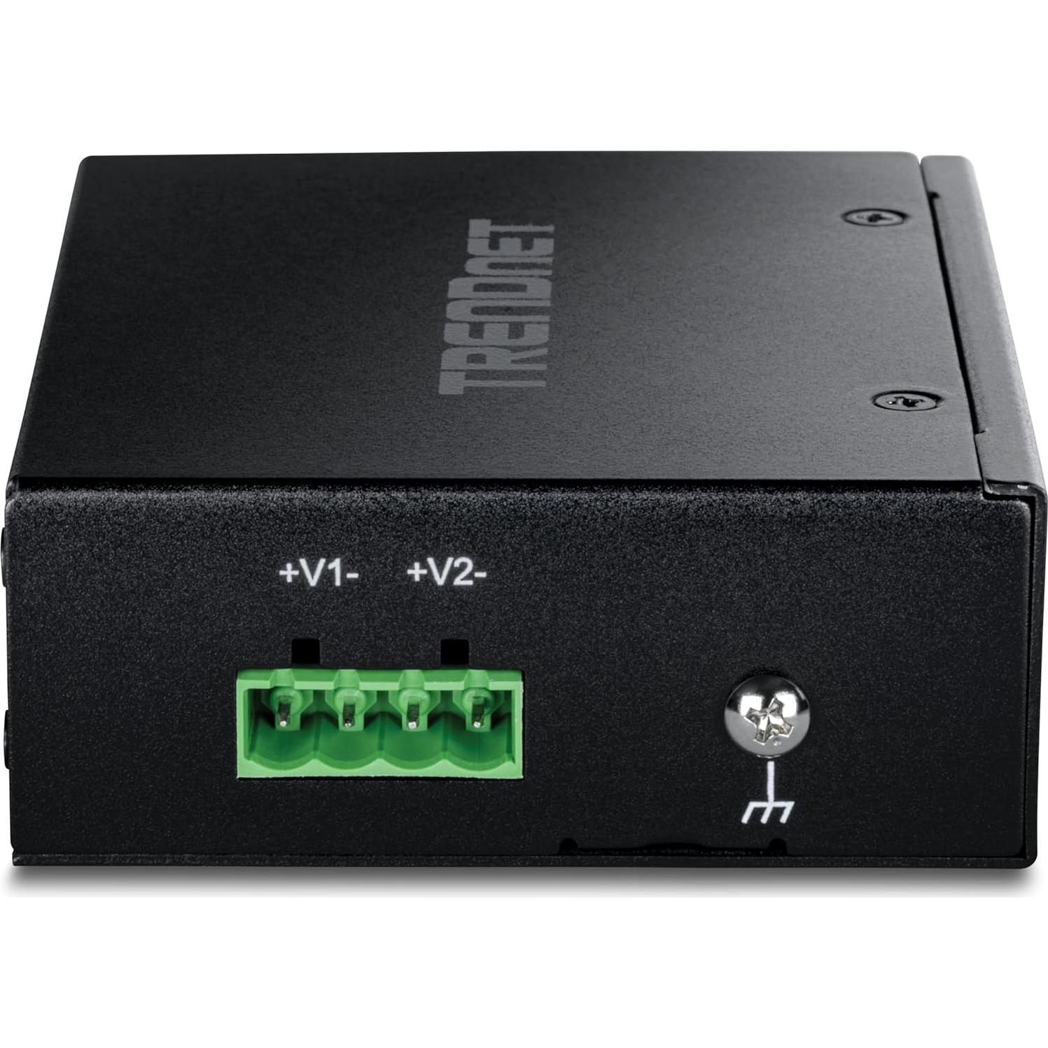 Interruptor Industrial Ethernet 5 Puertos TRENDnet TI-E50 IP50