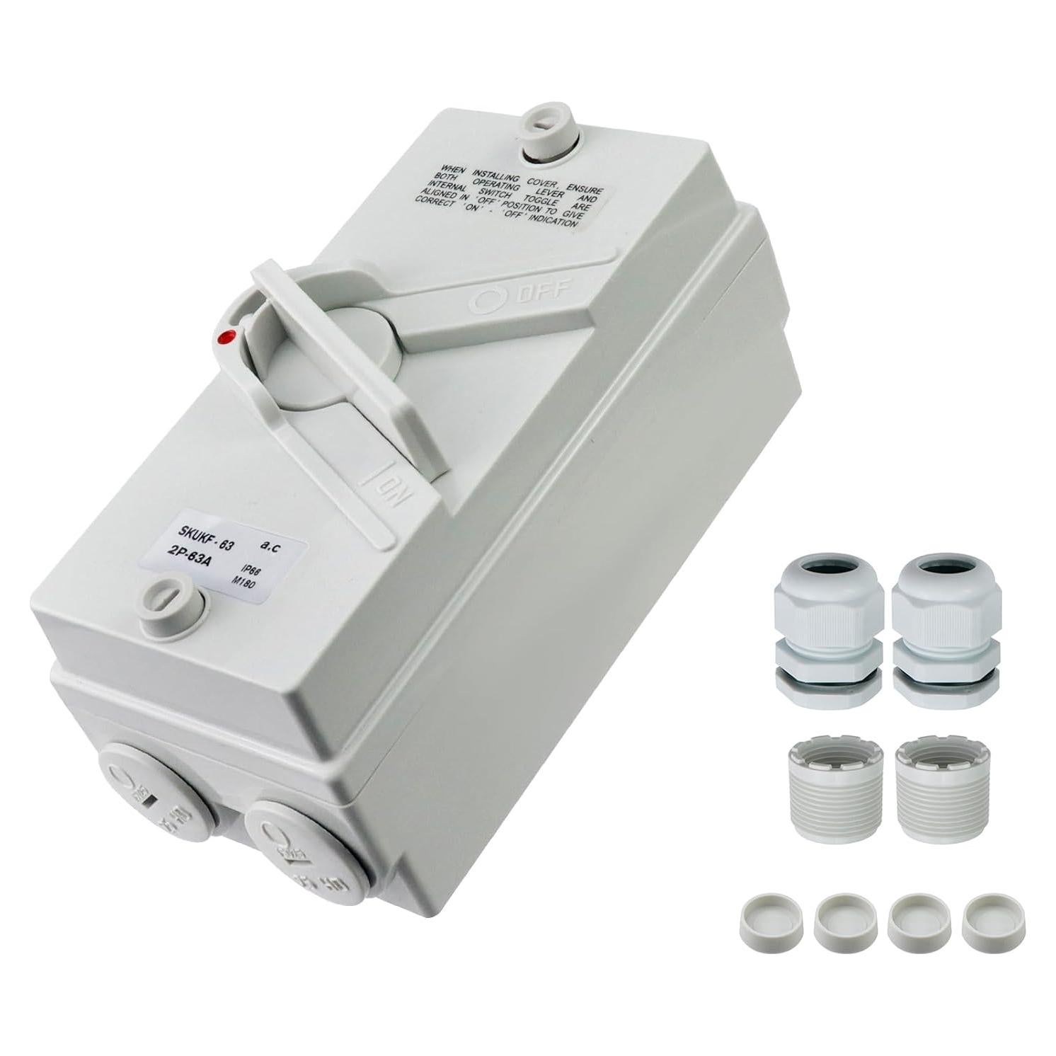 Interruptor de Desconexión de Motor Antrader 63A 220V IP66