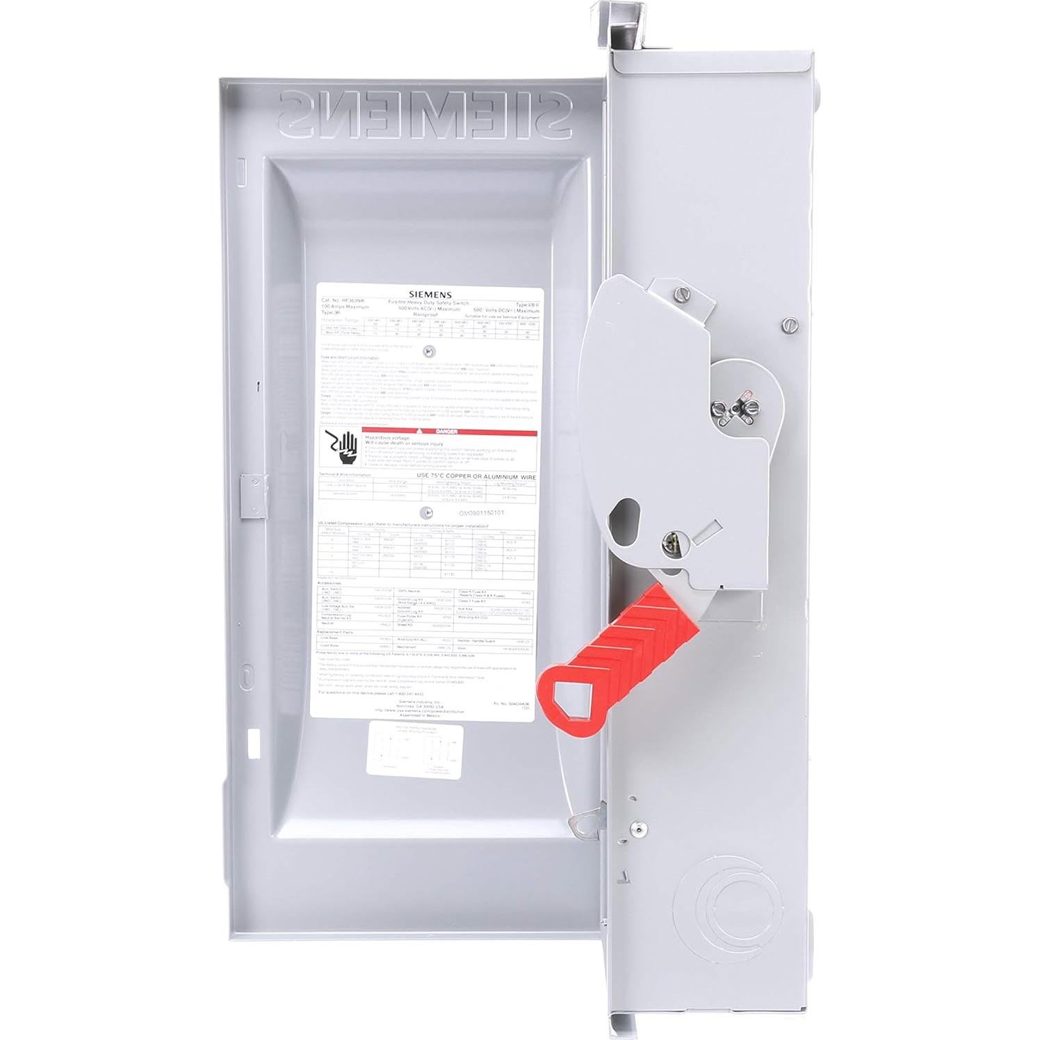 Interruptor de Seguridad Siemens HF363NR 100A 600V 4 Hilo