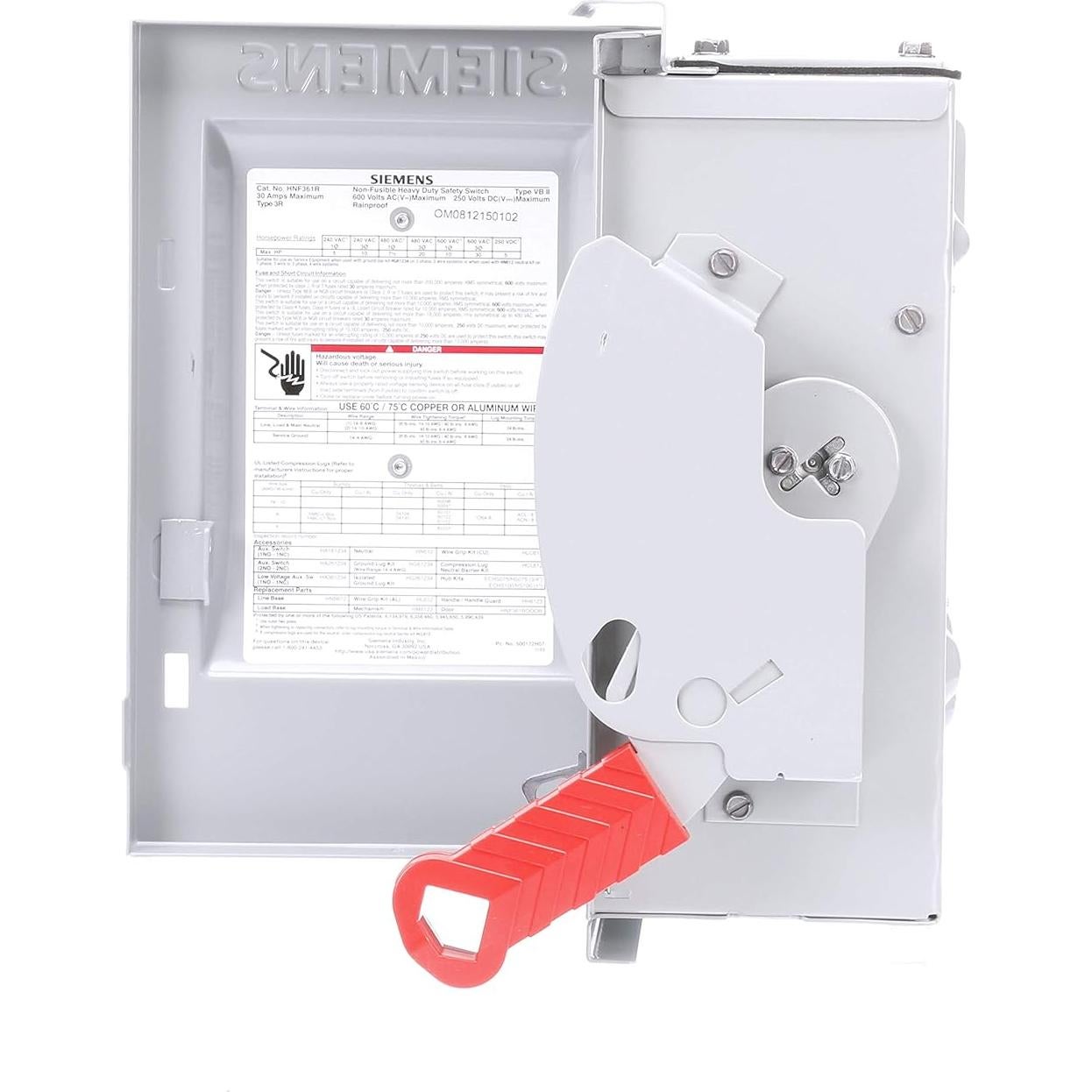 Interruptor de Seguridad Siemens HNF361R 30A 3 Polo 600V No Fusible