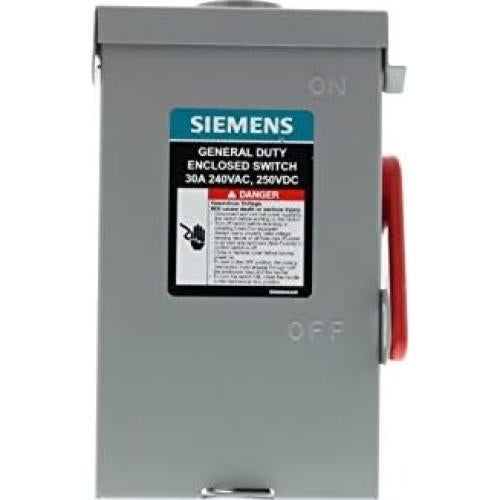 Interruptor de Seguridad SIEMENS 30A 240V Fusible Compacto
