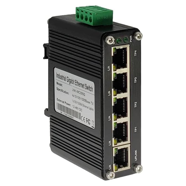 Switch Ethernet Industrial 5 Puertos Centopto Cent-S-005 10/100/1000Mbps