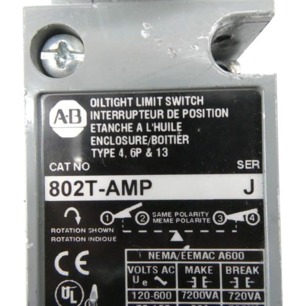 Interruptor de Botón de Presión Allen-Bradley 802T-AMP 60A 120-600VAC