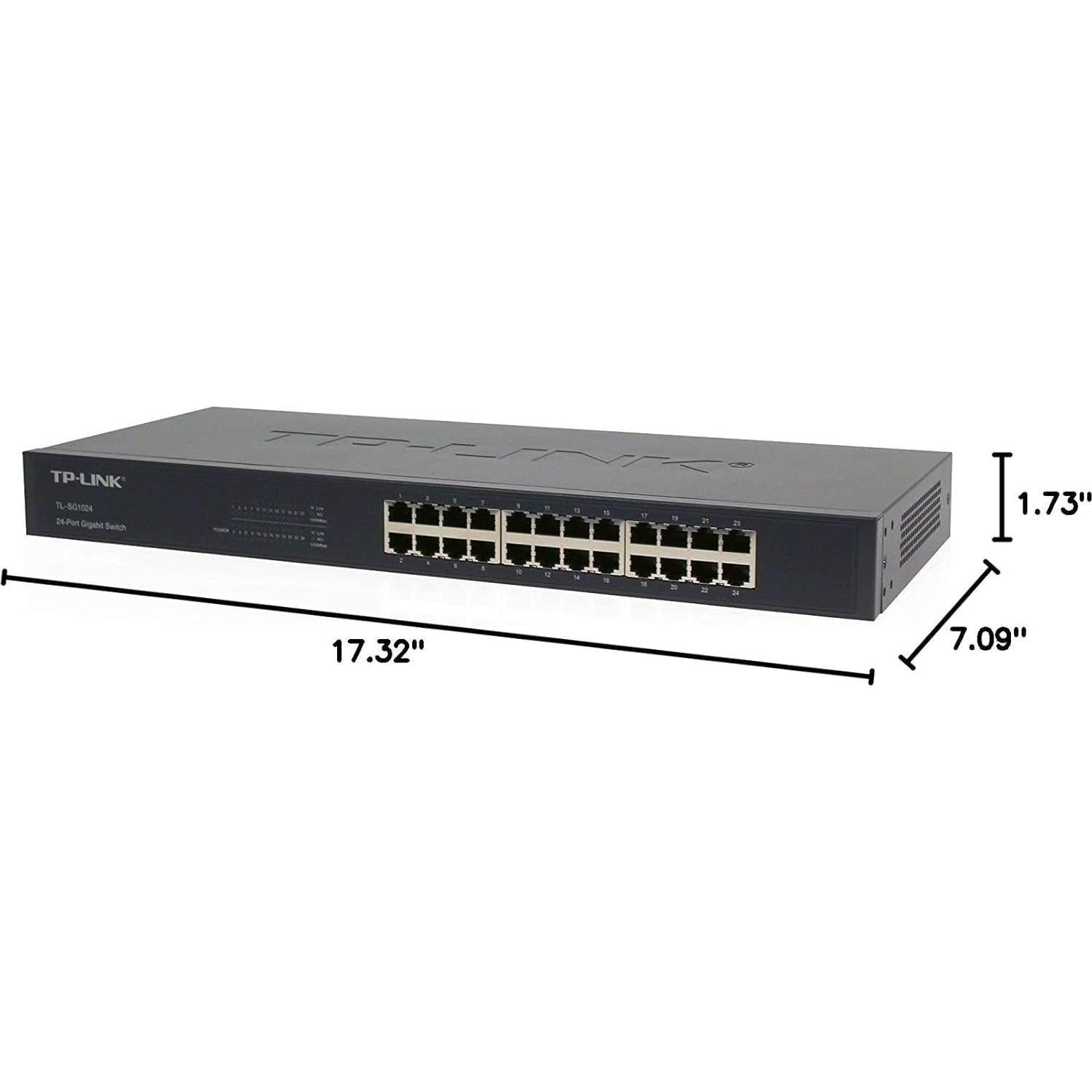 Interruptor Ethernet Gigabit TP-Link TL-SG1024 24 Puertos