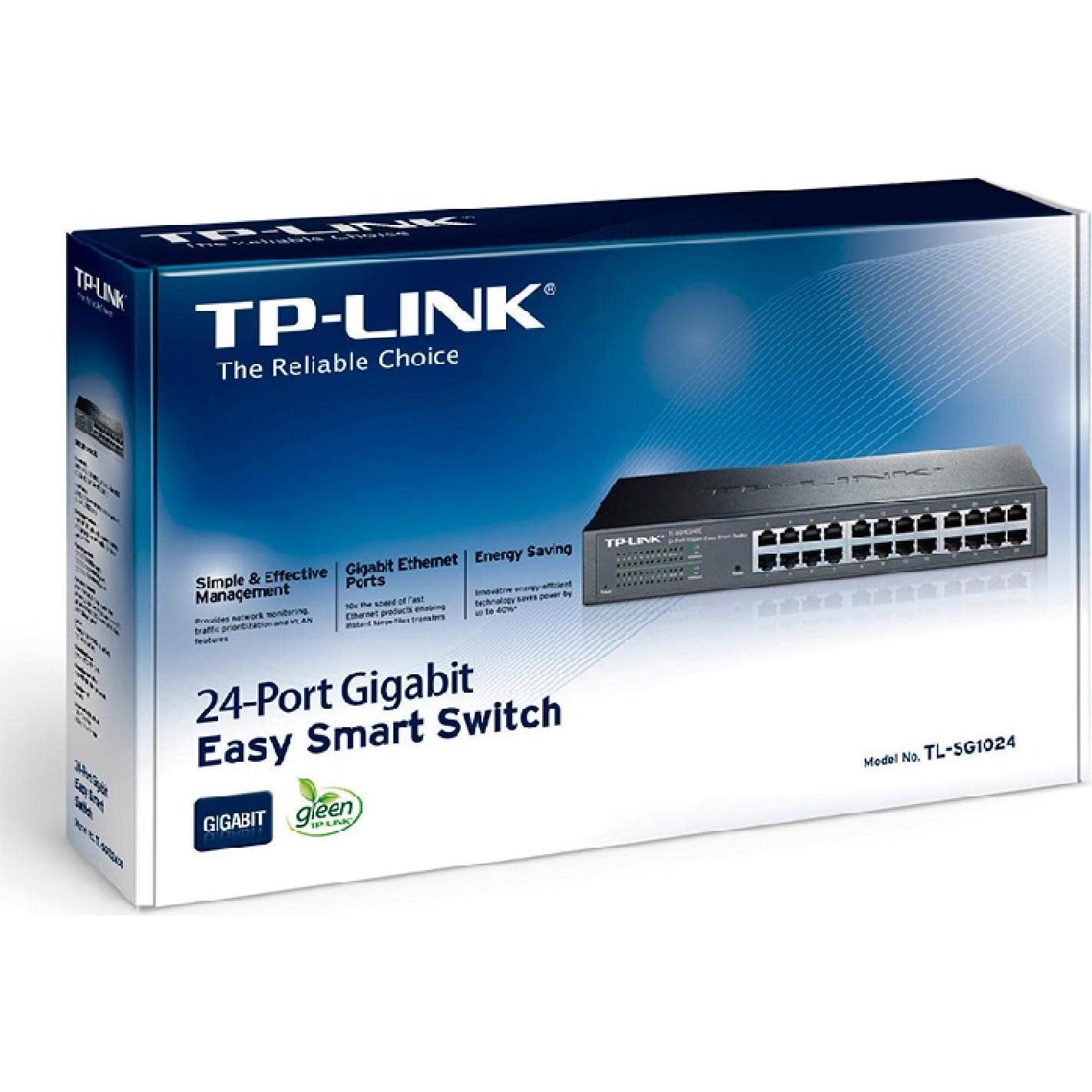 Interruptor Ethernet Gigabit TP-Link TL-SG1024 24 Puertos