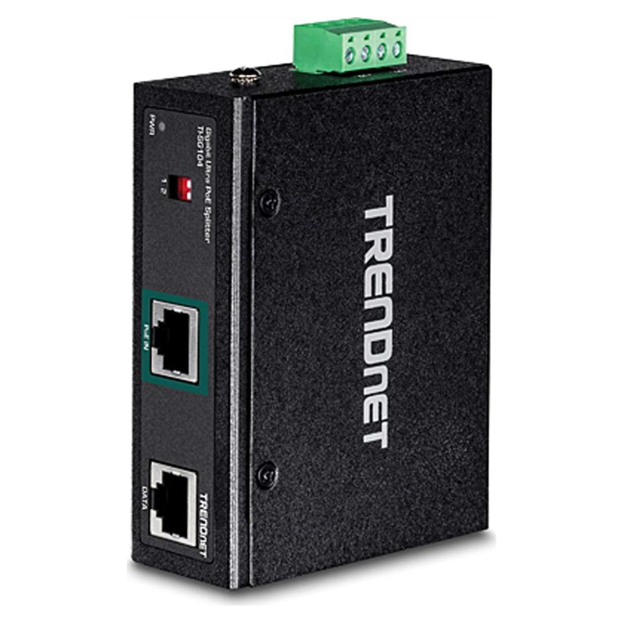 Splitter Industrial Gigabit UPoE TRENDnet TI-SG104 12-48V