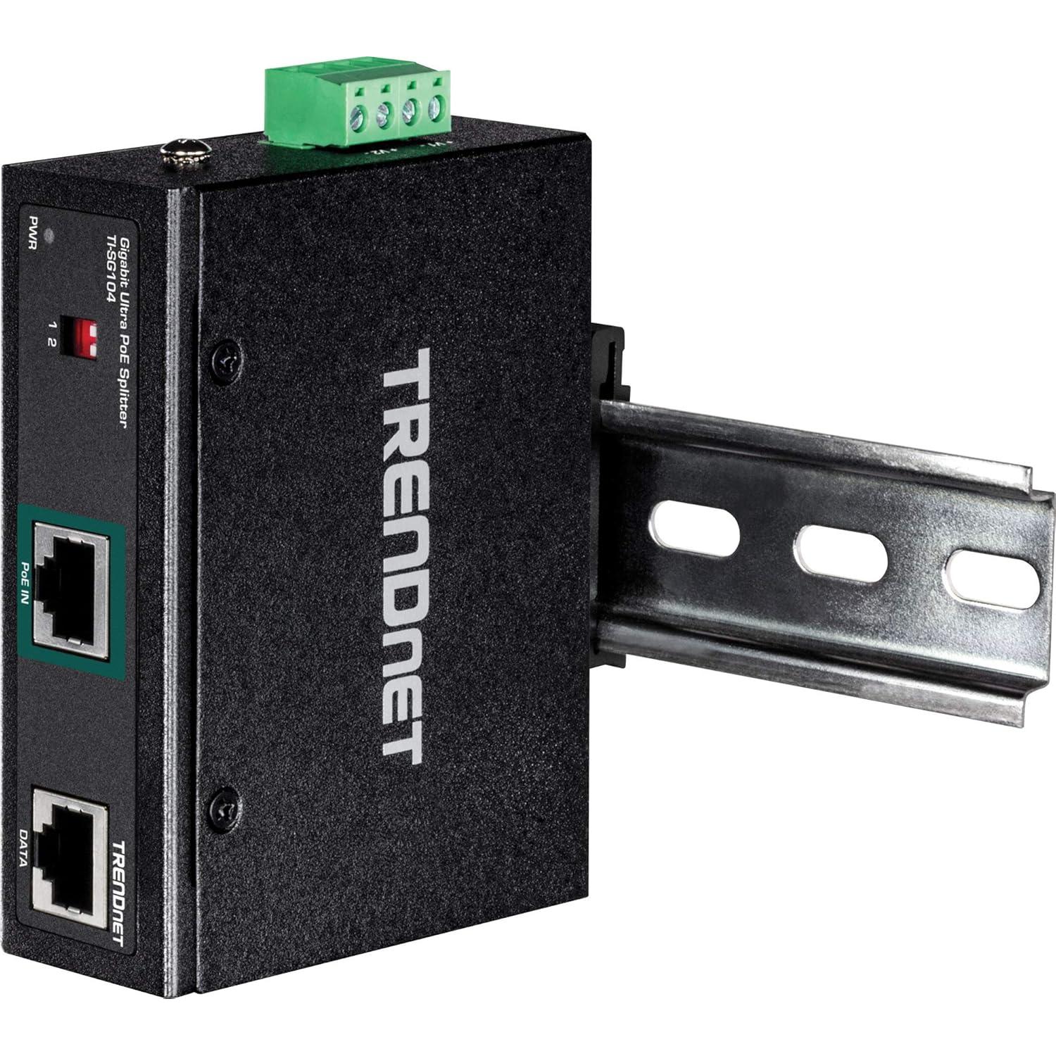 Splitter Industrial Gigabit UPoE TRENDnet TI-SG104 12-48V