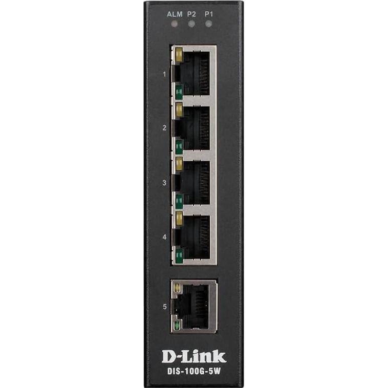 Switch Industrial D-Link DIS-100G-5W 5 Puertos Gigabit Plug and Play