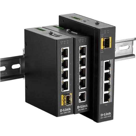 Switch Industrial D-Link DIS-100G-5W 5 Puertos Gigabit Plug and Play