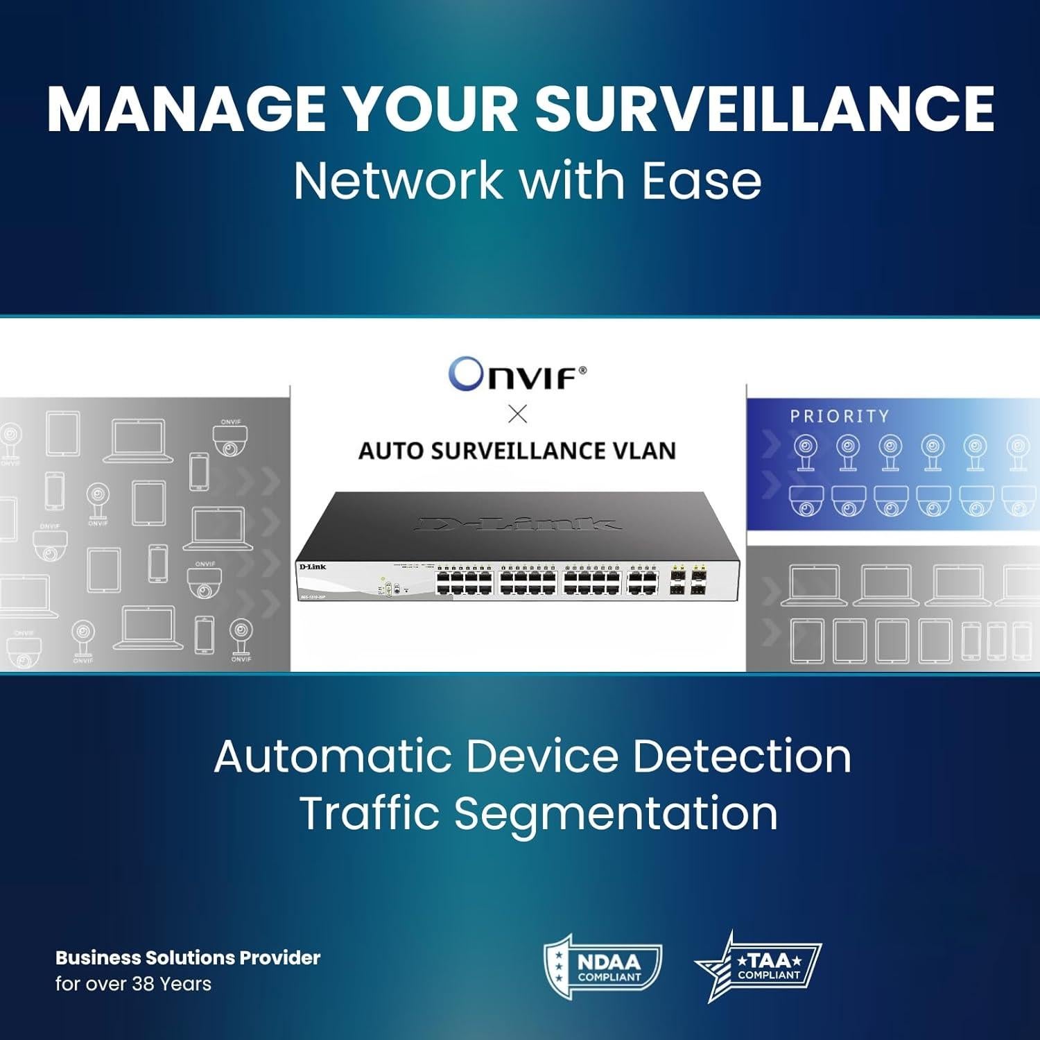 Switch D-Link DGS-1210-10P PoE+ 10 Puertos Gigabit 65W