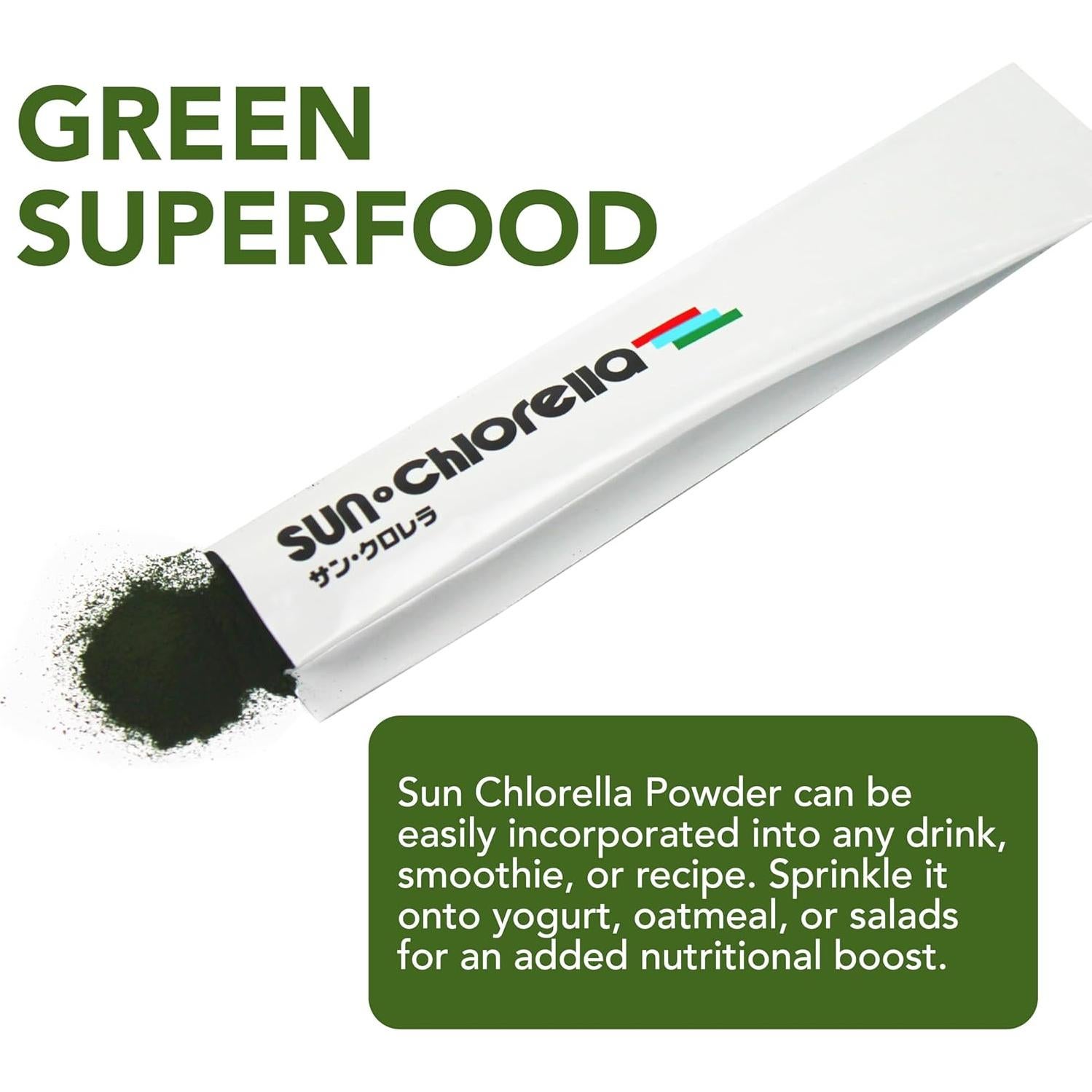 Polvo de Chlorella Sun 30g - Superalimento Vegano Sin Gluten
