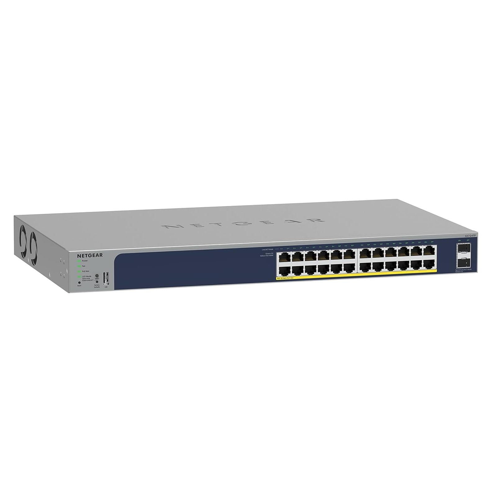 Switch PoE Gigabit NETGEAR GS724TP 26 Puertos Gestionado