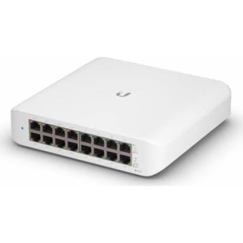 Switch PoE Ubiquiti USW Lite 16 con 16 puertos RJ45