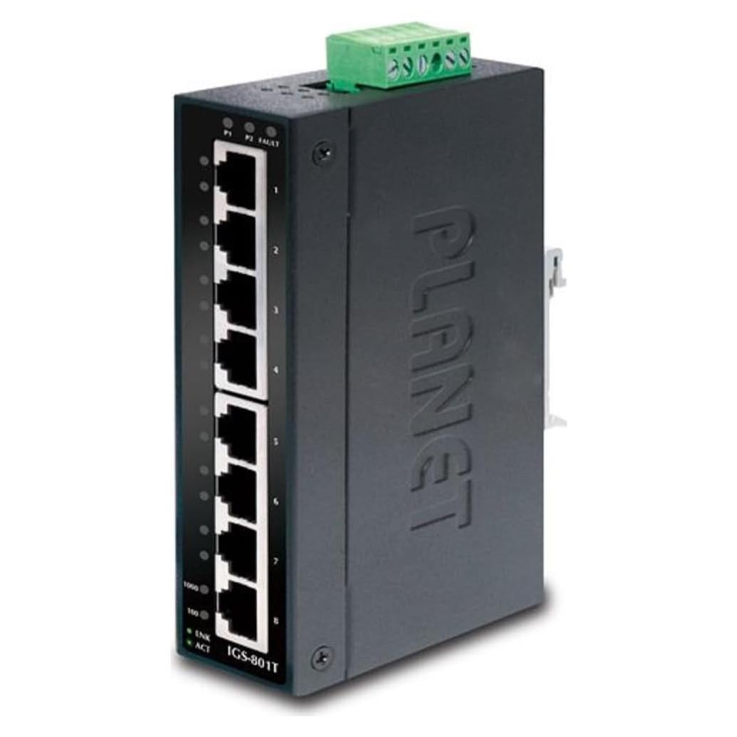 Interruptor Ethernet Industrial Planet IGS-801T 8 Puertos 10/100/1000Mbps