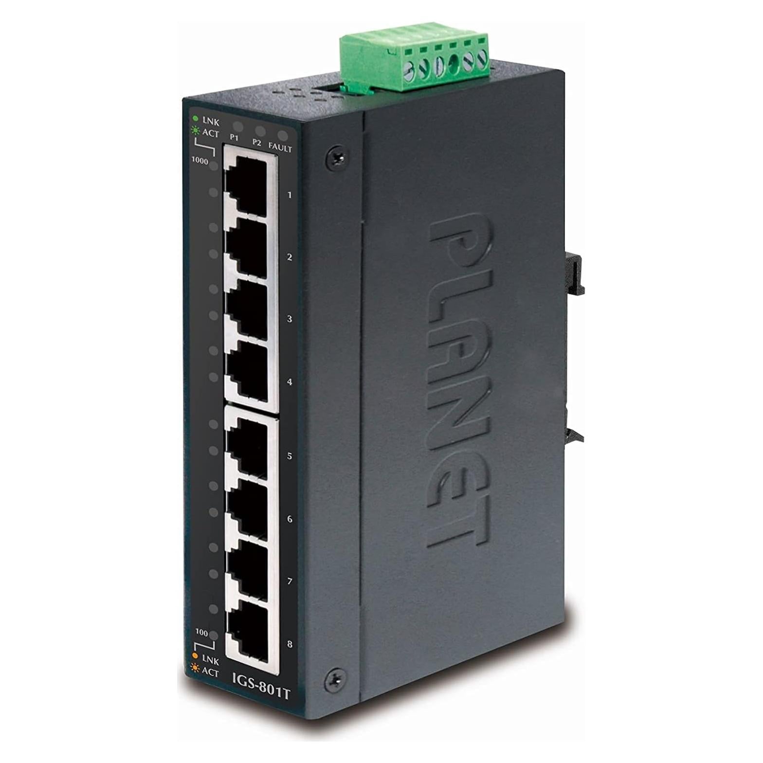 Interruptor Industrial Gigabit Ethernet Planet IGS-801T 8 Puertos