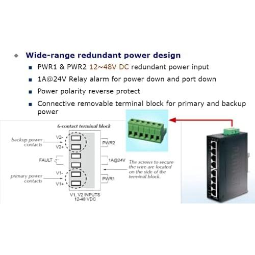 Interruptor Industrial Gigabit Ethernet Planet IGS-801T 8 Puertos