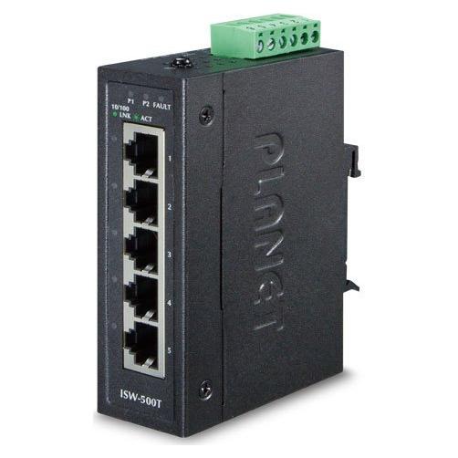 Switch Industrial Planet ISW-500T 5 Puertos 10/100TX IP30