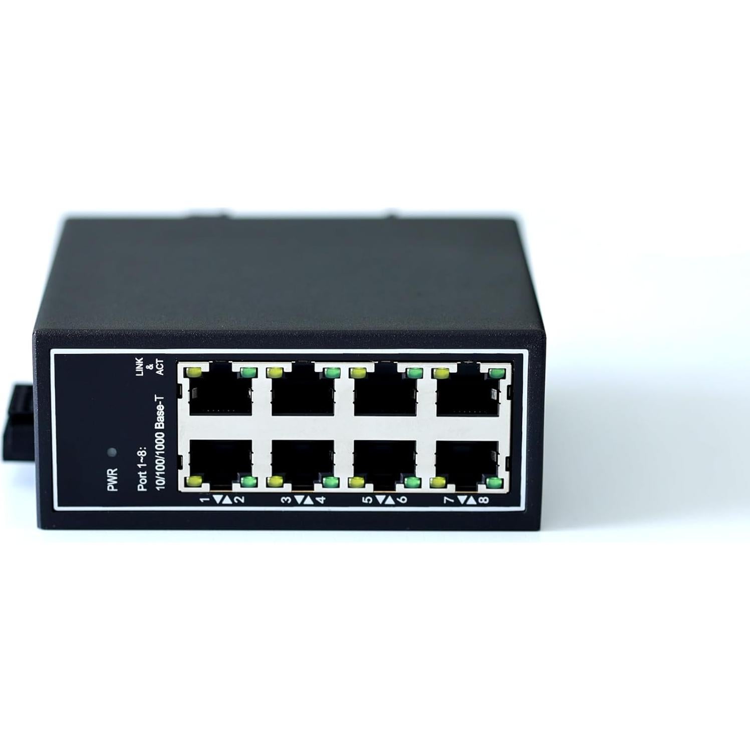 Interruptor Ethernet Industrial WIWAV WDH-8GT-DC 8 Puertos