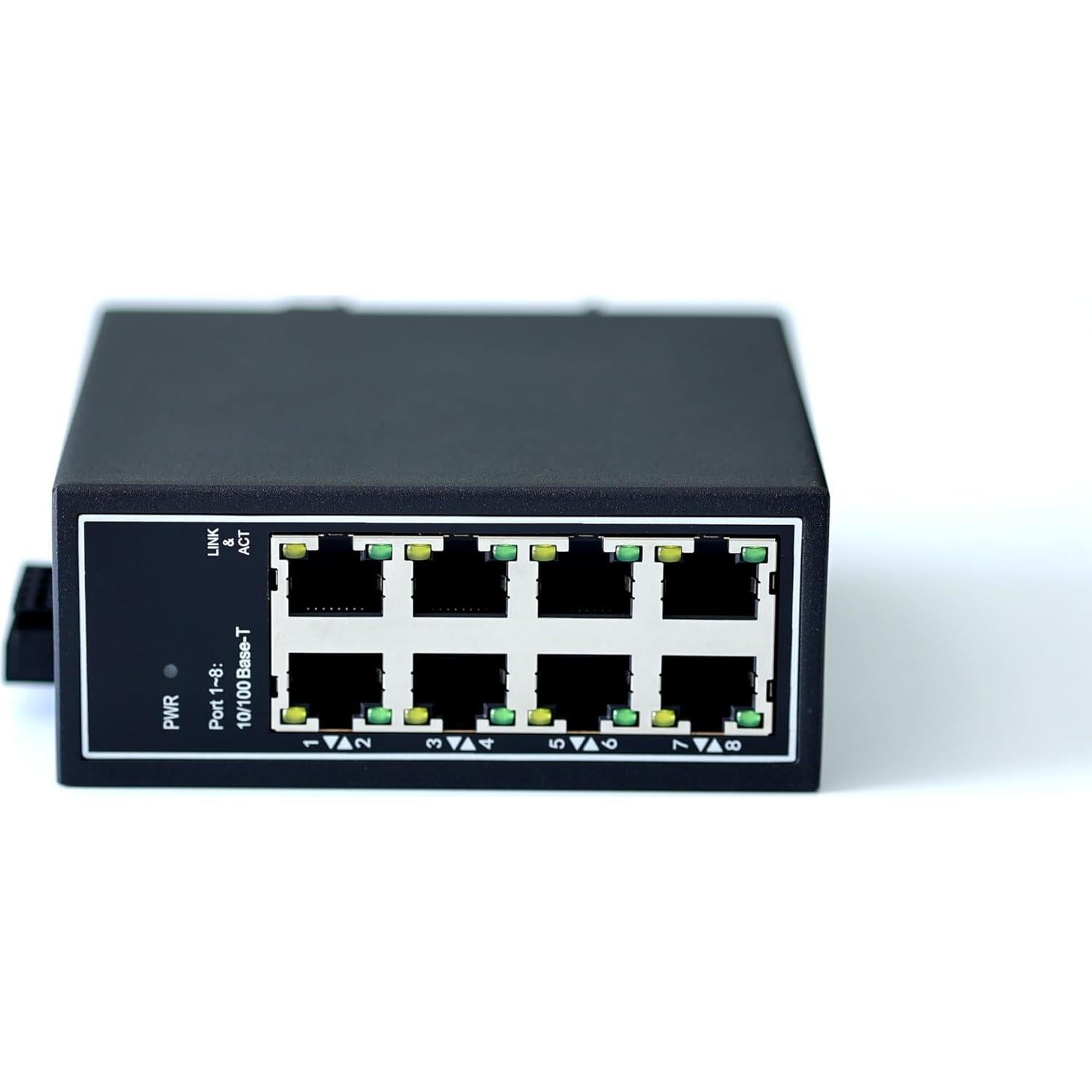 Interruptor Ethernet Industrial WIWAV WDH-8ET-DC 8 Puertos