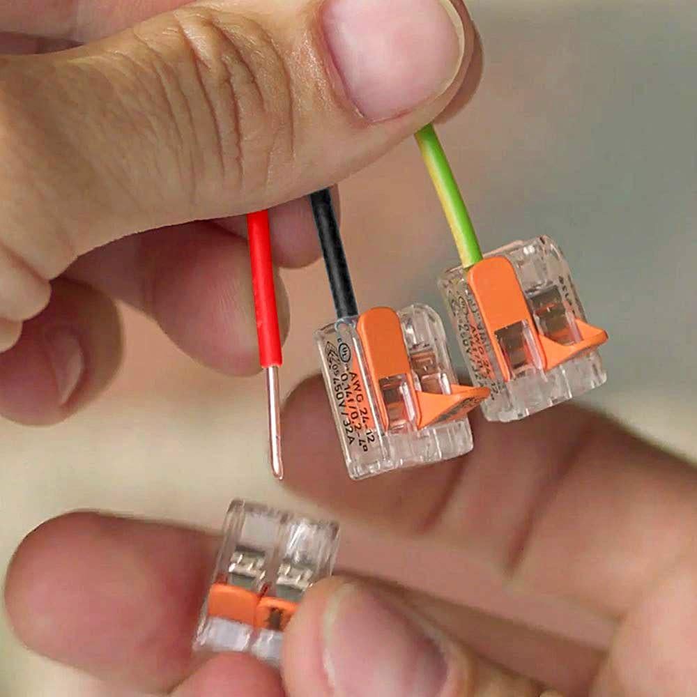 Conectores de cable WAGO 221 Lever Nuts 35 piezas con estuche