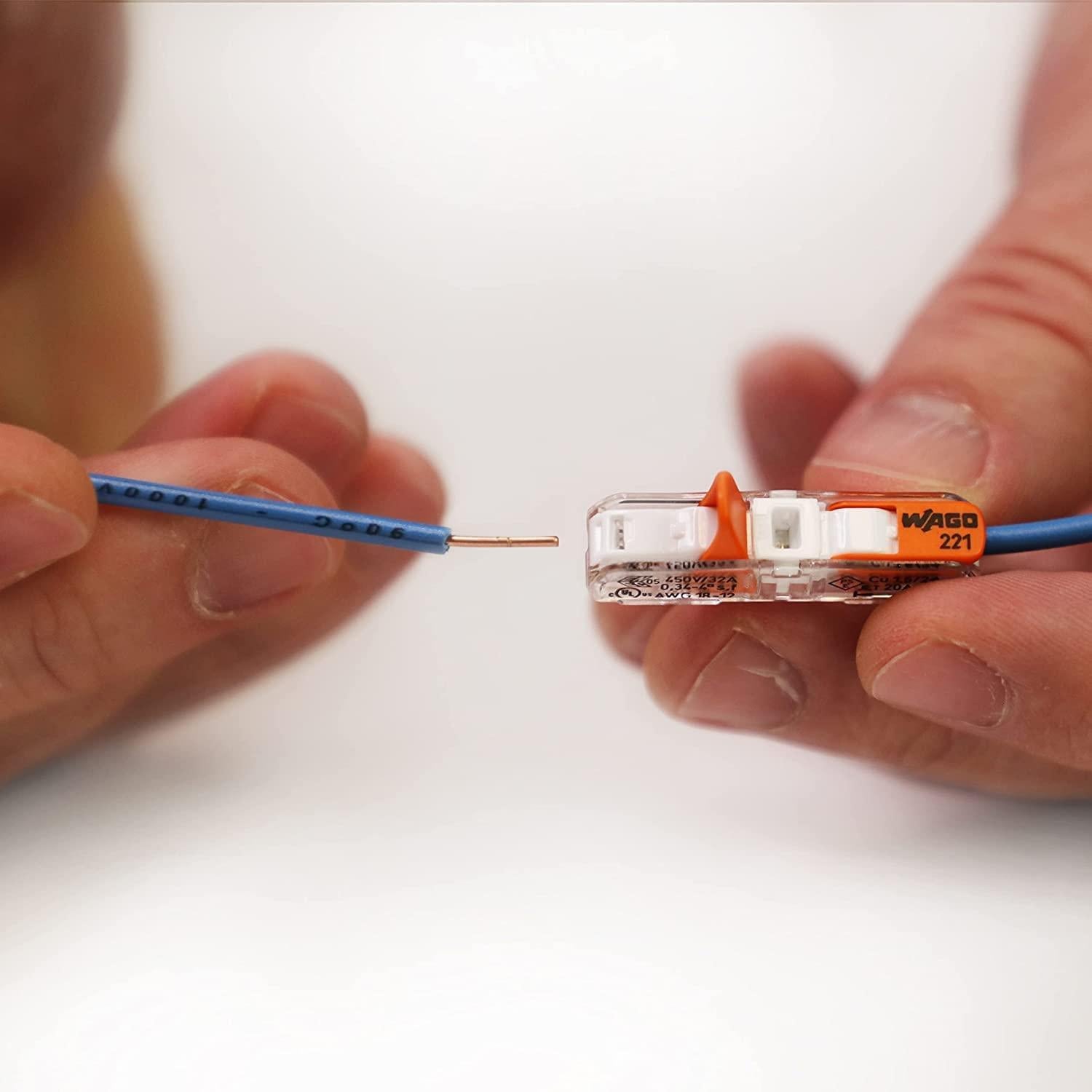 Conectores de cable WAGO 221 Lever Nuts 35 piezas con estuche