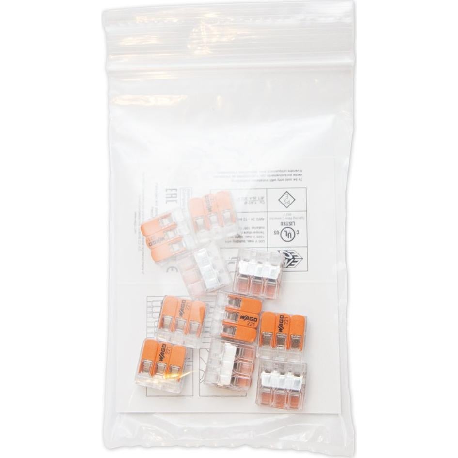 Conectores Compactos Wago 221-413 3 Conductores Paquete 10