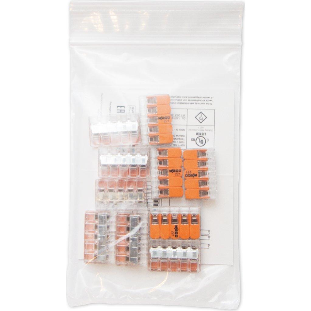 Conectores Compactos Wago 221-415 de 5 Conductores - Bolsa de 10