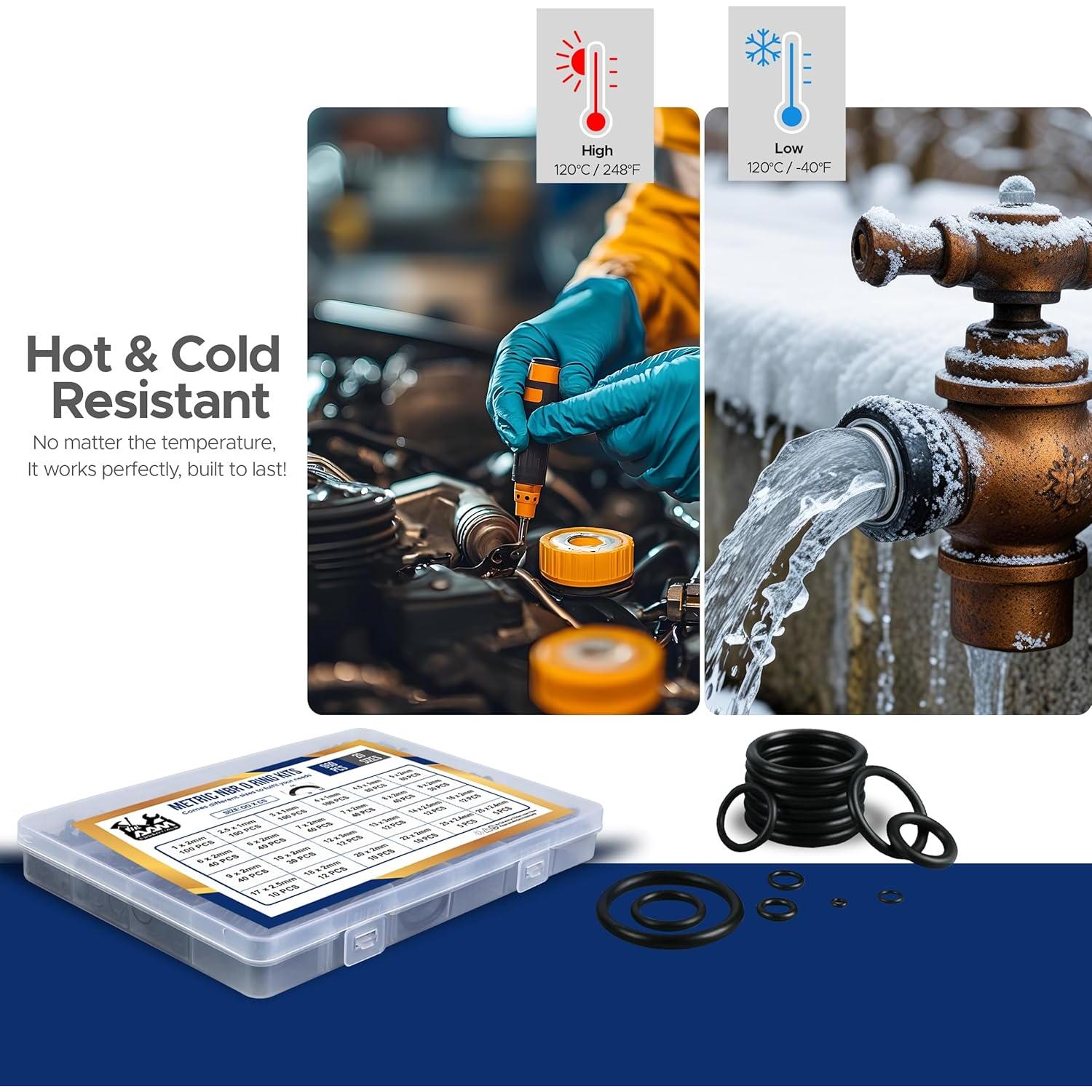 Kit de Anillos en O AAM Esenciales 960 Piezas Nitrilo