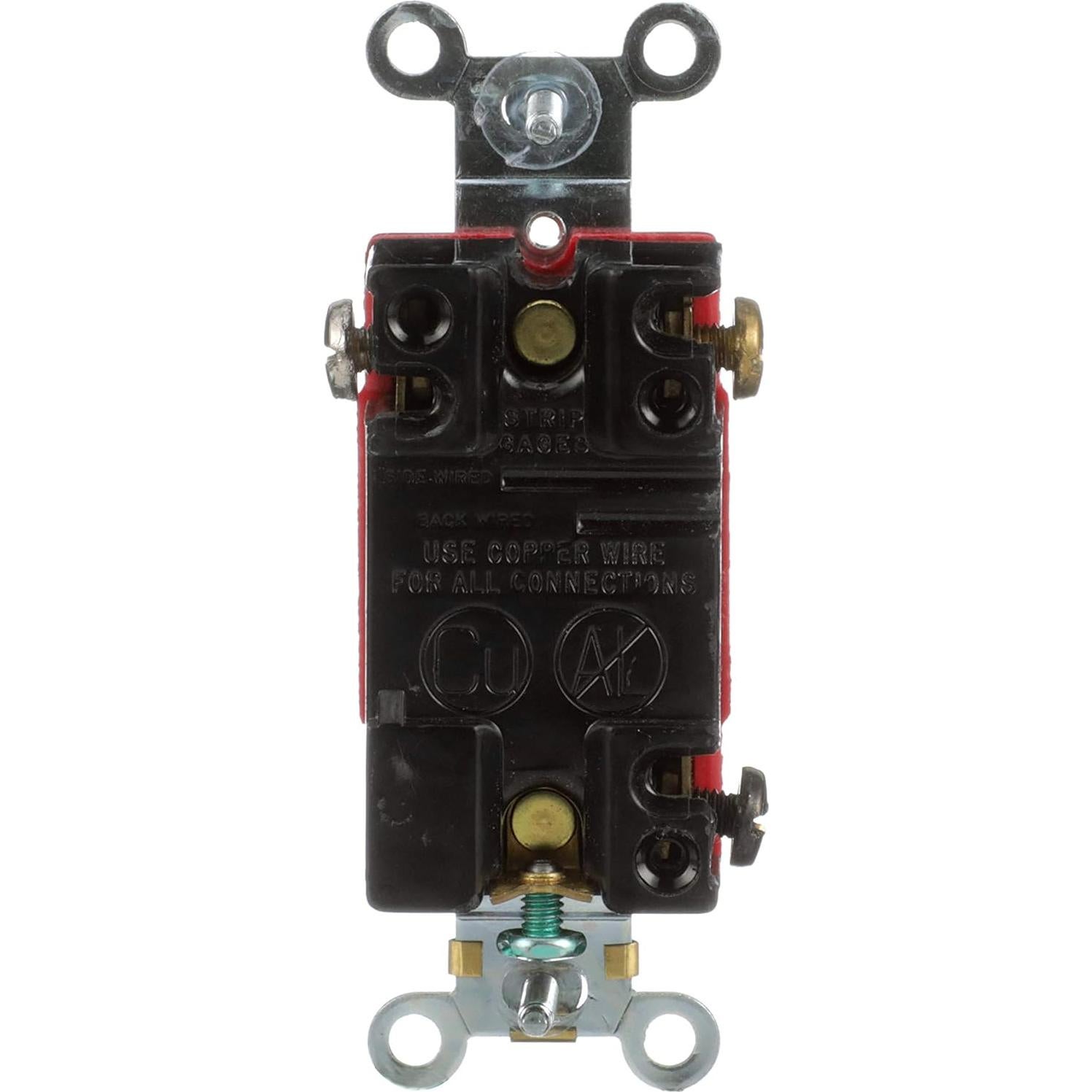 Interruptor de Palanca Eaton AH1221PL 20A 120V Rojo Industrial