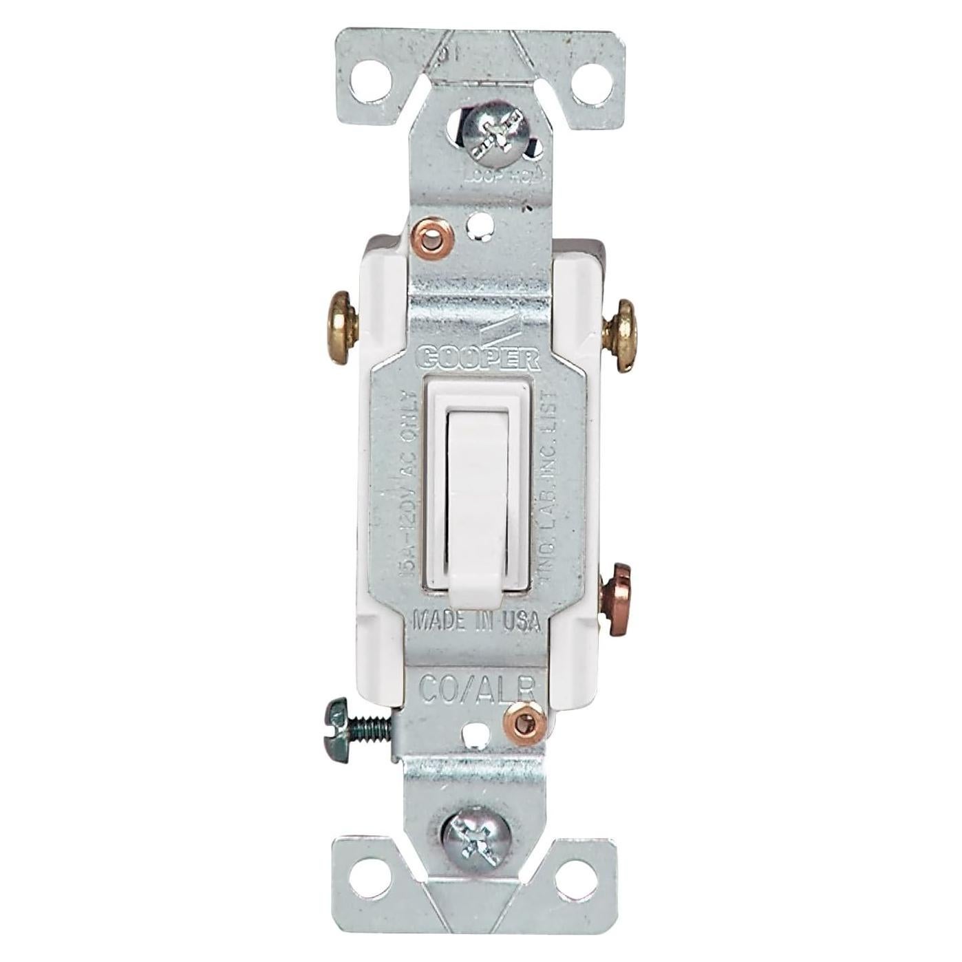 Interruptor de Palanca Eaton 5223-7W-SP-L 15A 3 Vías Blanco