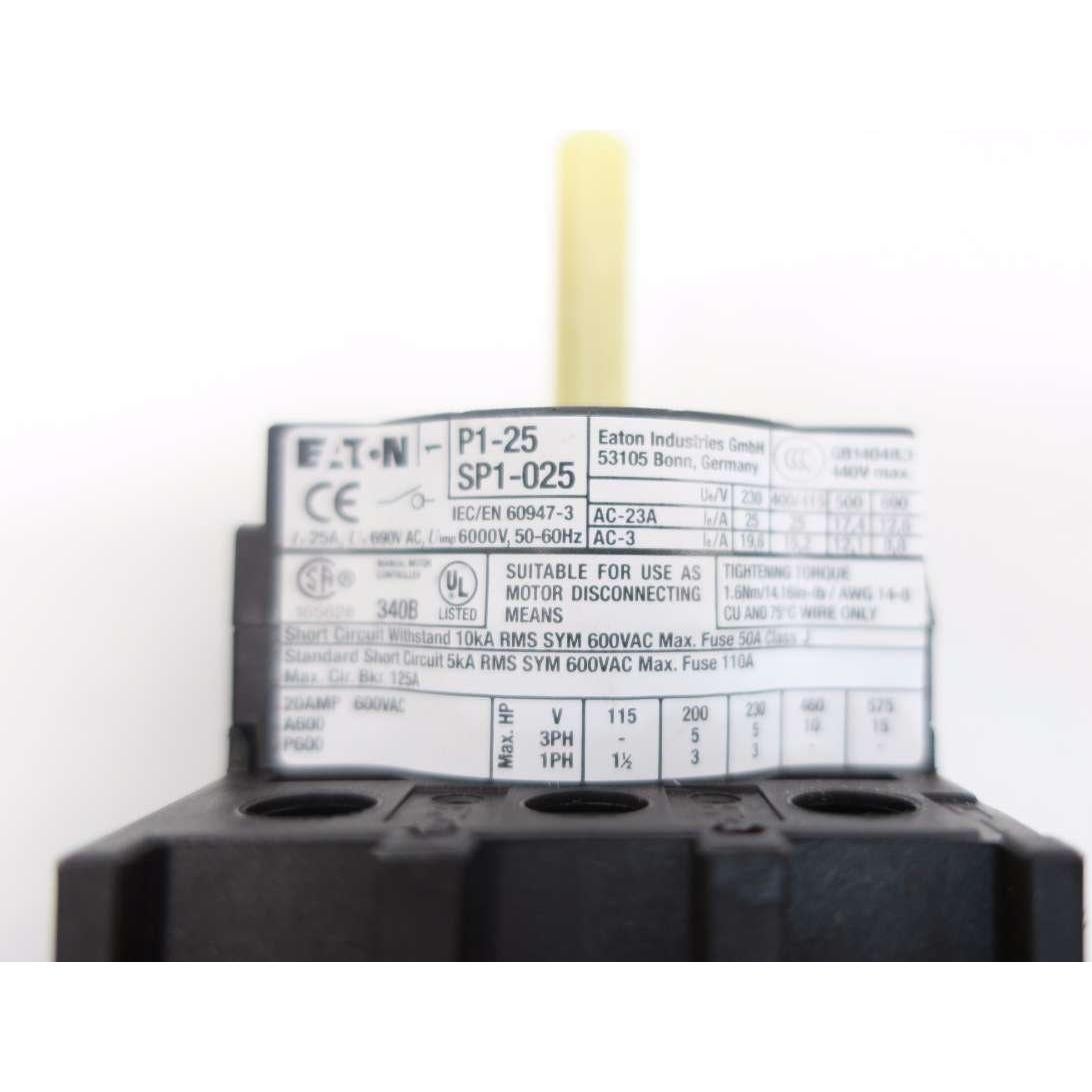 Interruptor Principal Eaton P1-25 600V 20A D528218