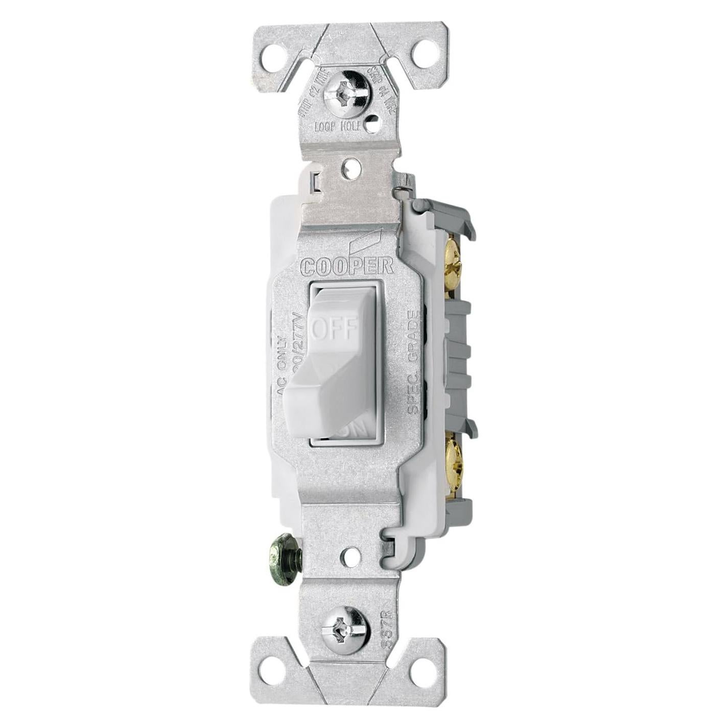 Interruptor de Palanca Compacto EATON CS115W 15A Blanco