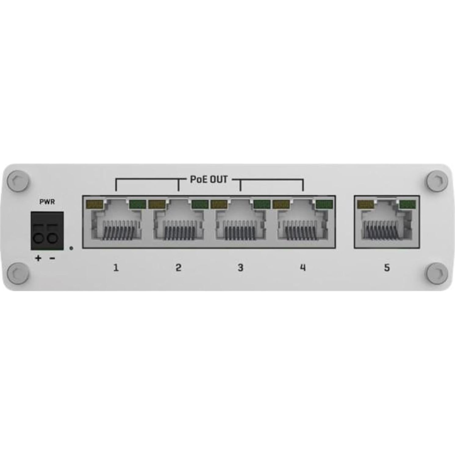 Interruptor Ethernet Automotriz Teltonika TSW101 PoE+ 5 Puertos