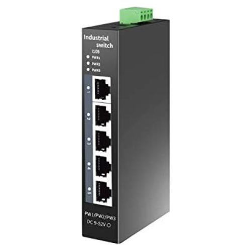 Interruptor Ethernet Industrial STEAMEMO I105 5 Puertos 100Mbps