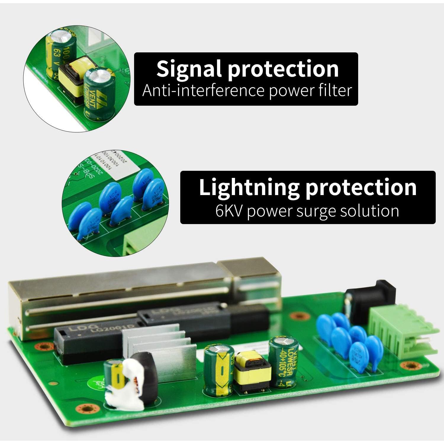 Interruptor Ethernet Industrial STEAMEMO I105 5 Puertos 100Mbps