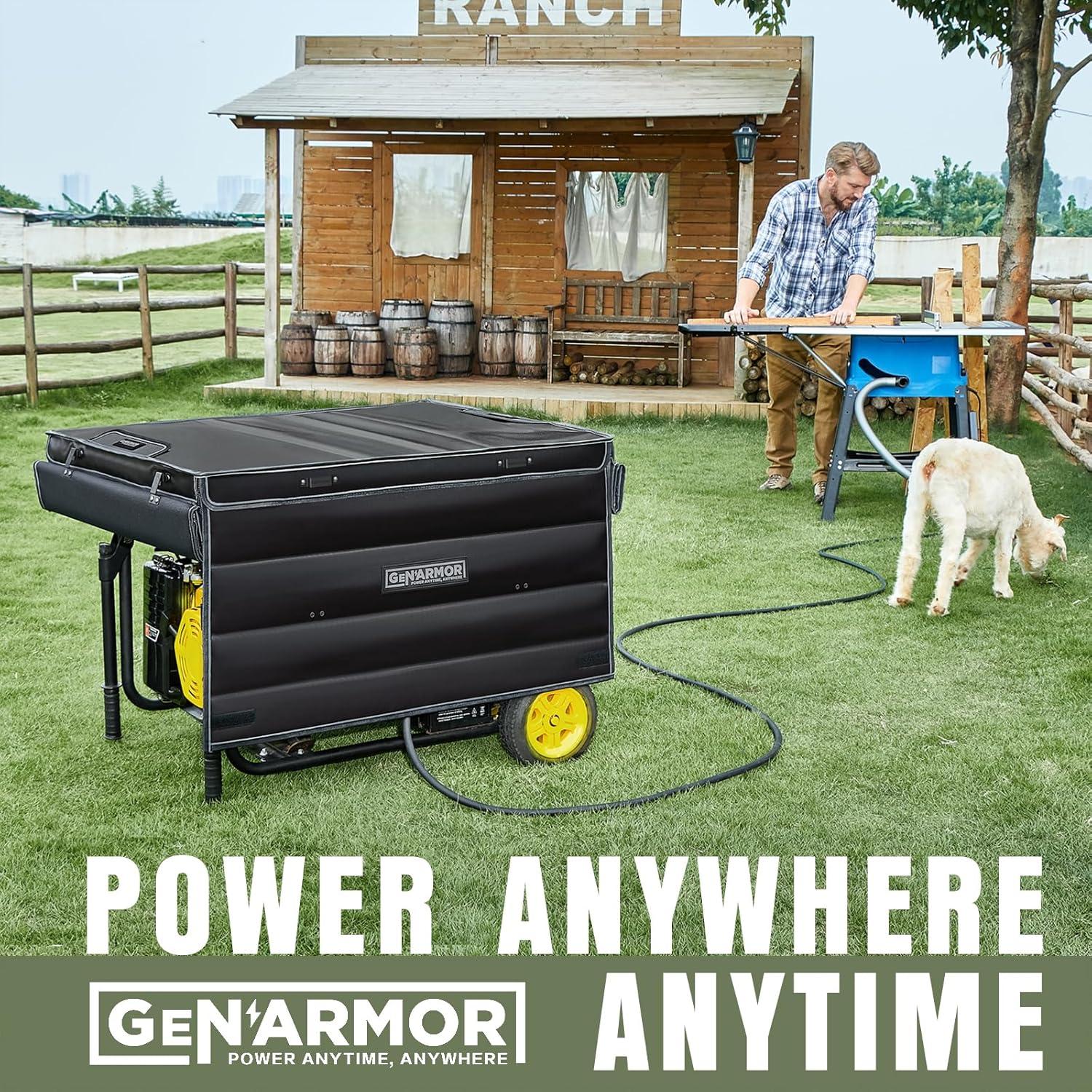 Cubierta de Generador GenArmor Negra 4000W-13000W Impermeable