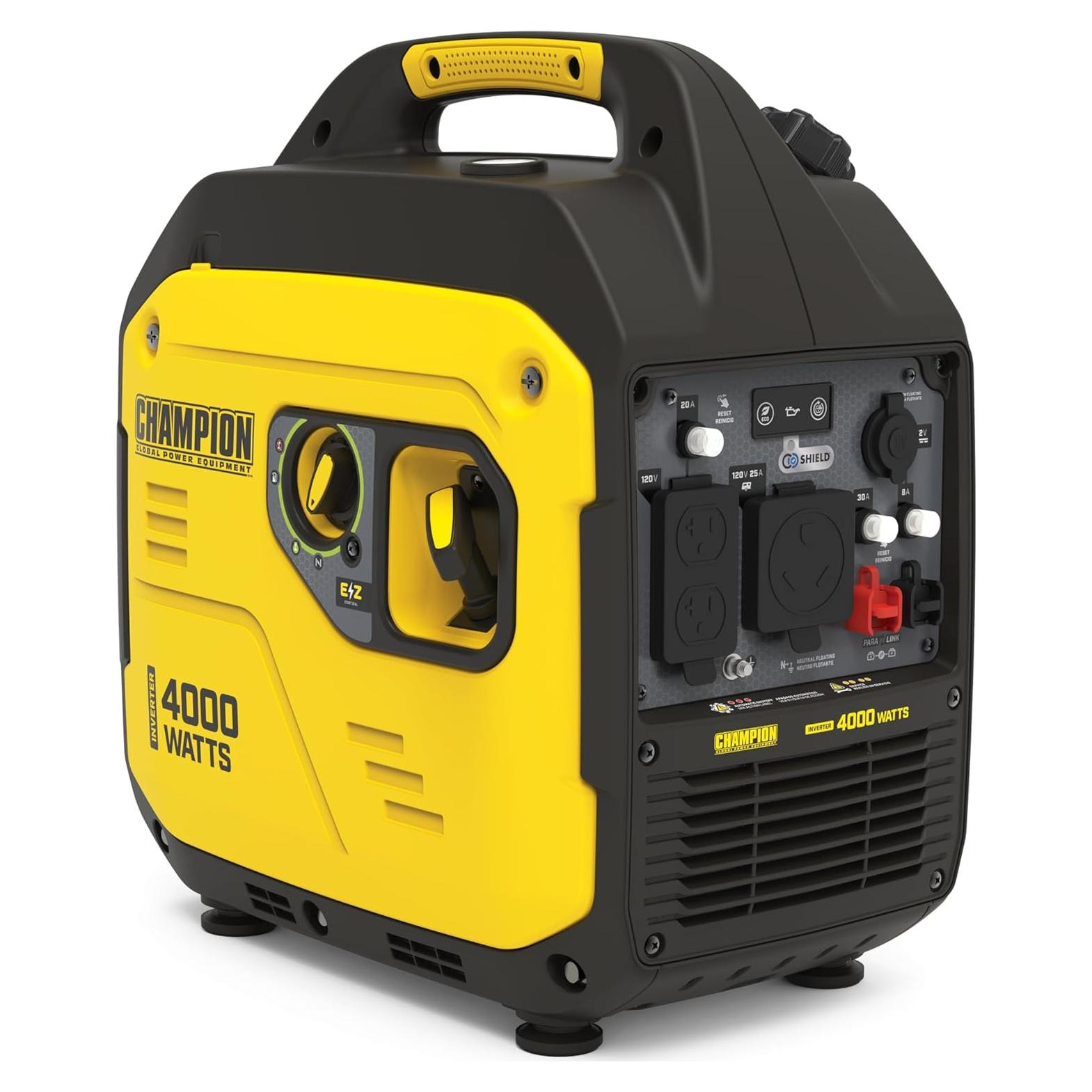Generador Inversor Portátil Champion 4000W con Escudo de CO